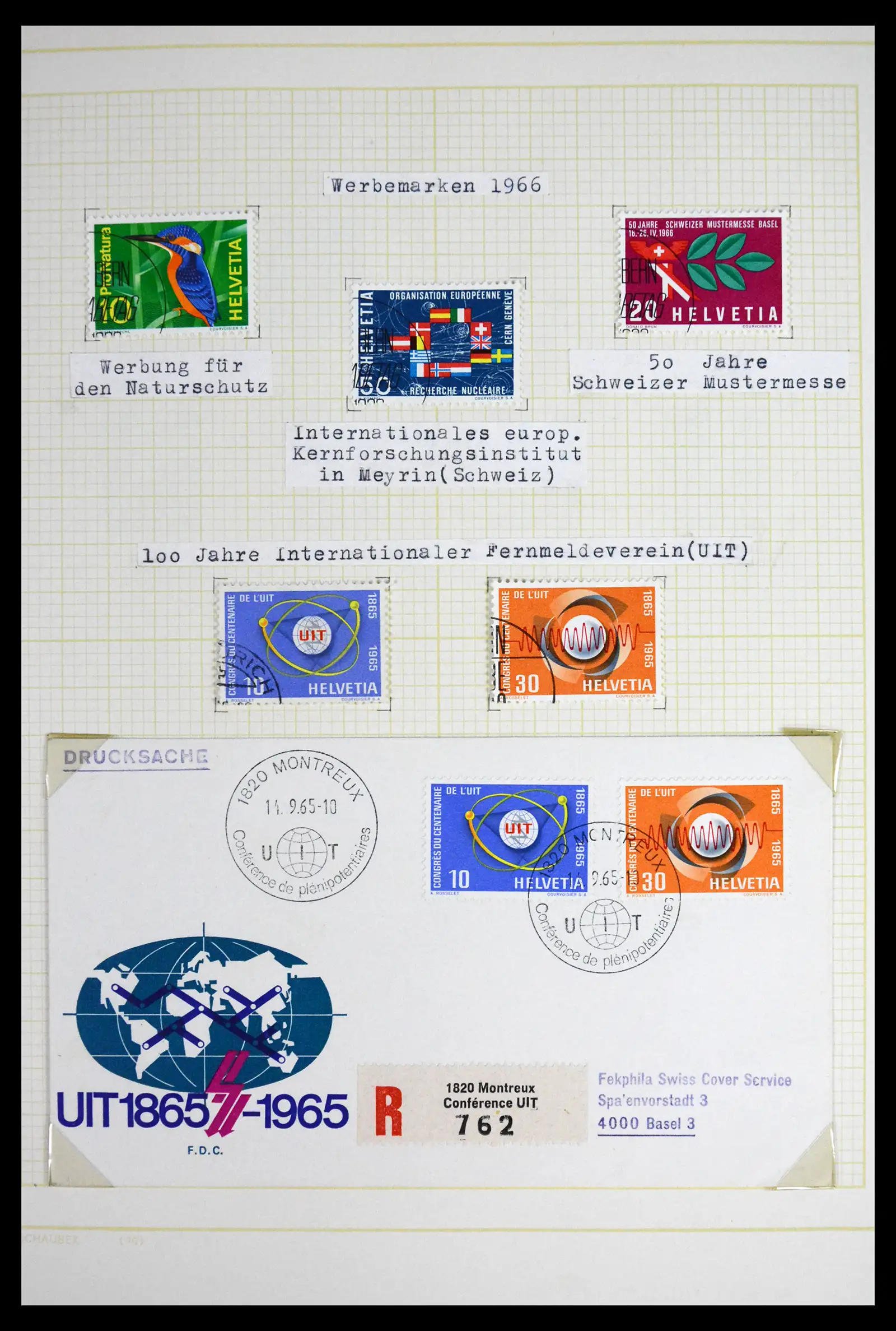 41853 0095 - Stamp collection 41853 Switzerland 1850-1990.