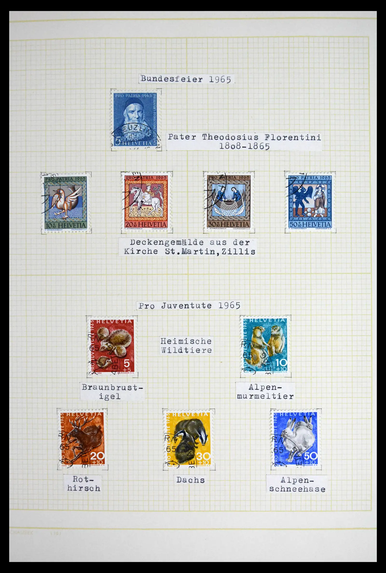 41853 0096 - Stamp collection 41853 Switzerland 1850-1990.