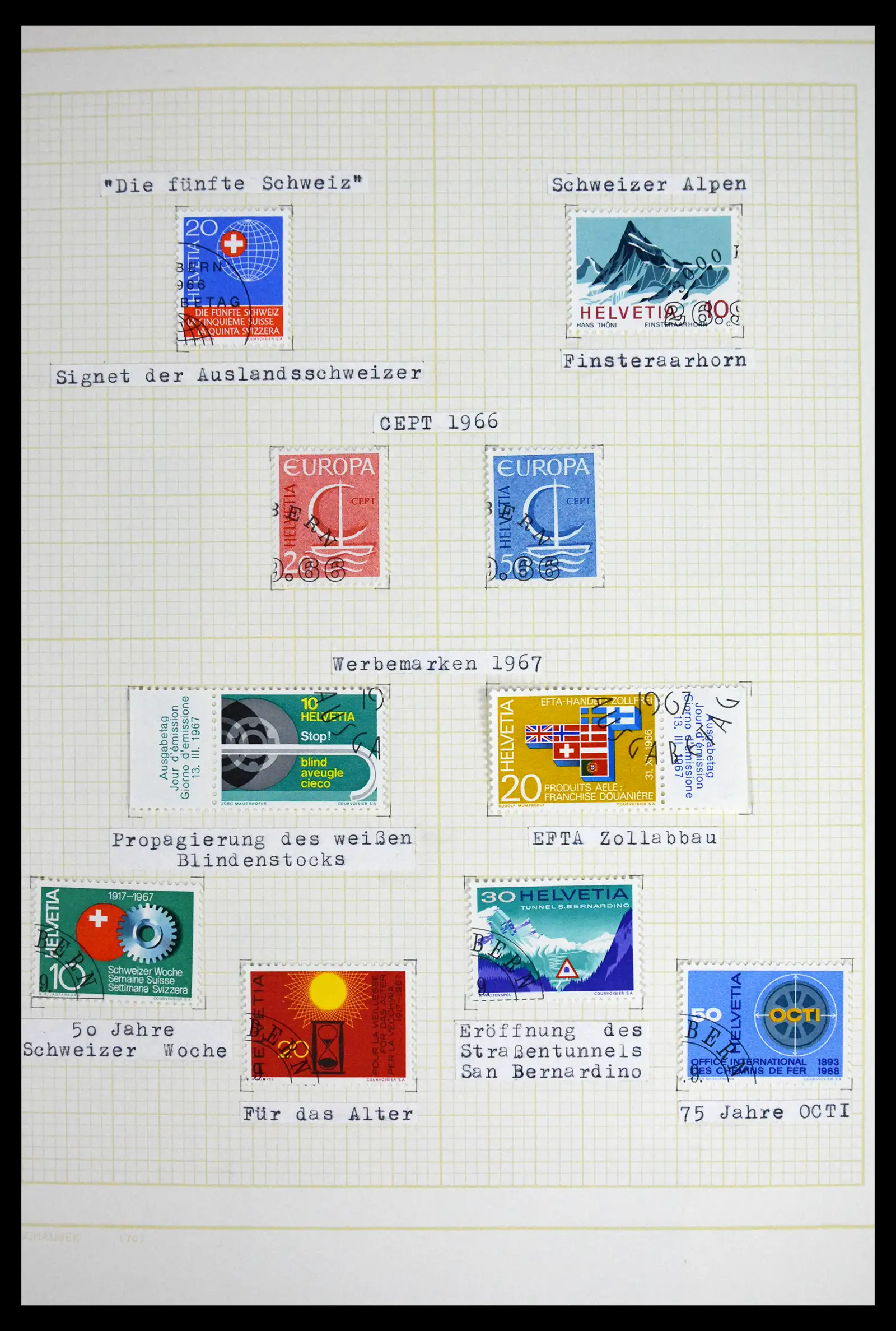 41853 0098 - Stamp collection 41853 Switzerland 1850-1990.