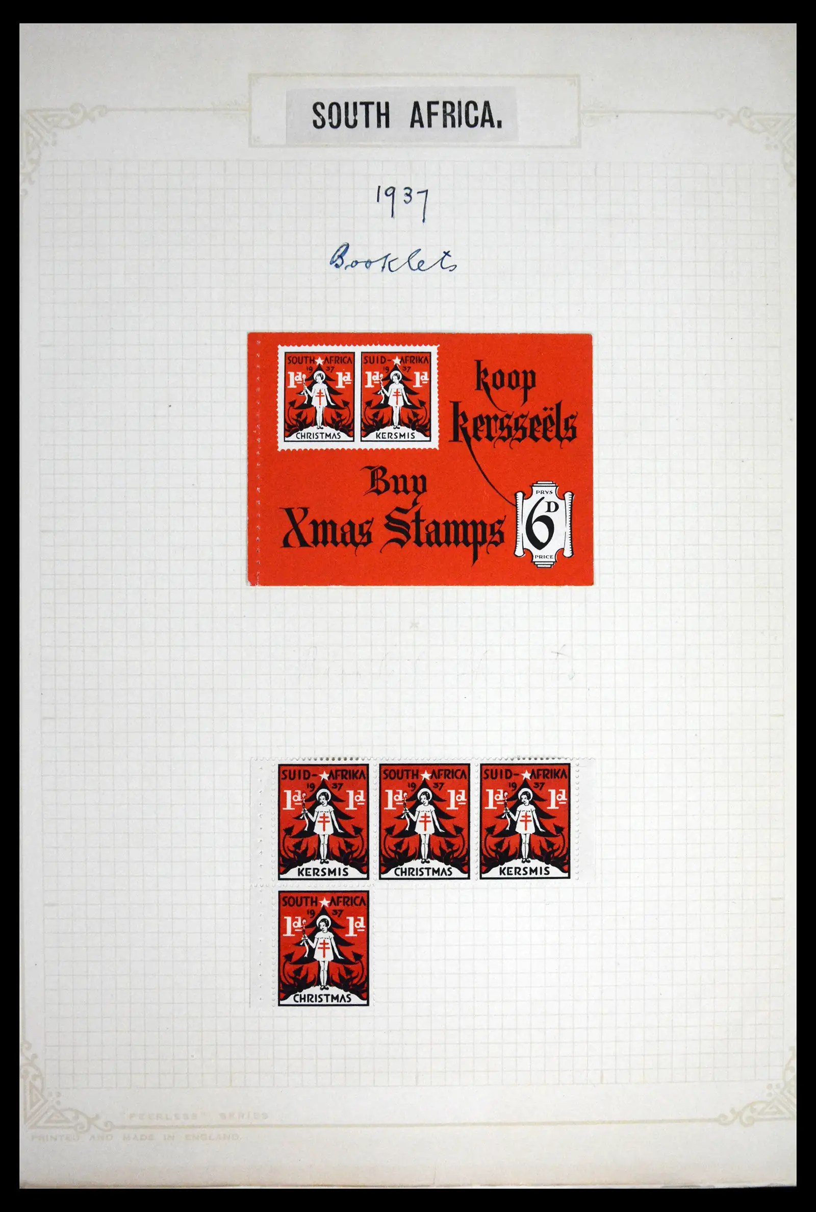 41854 0001 - Stamp collection 41854 South Africa Christmas stamps complete 1932-1955.