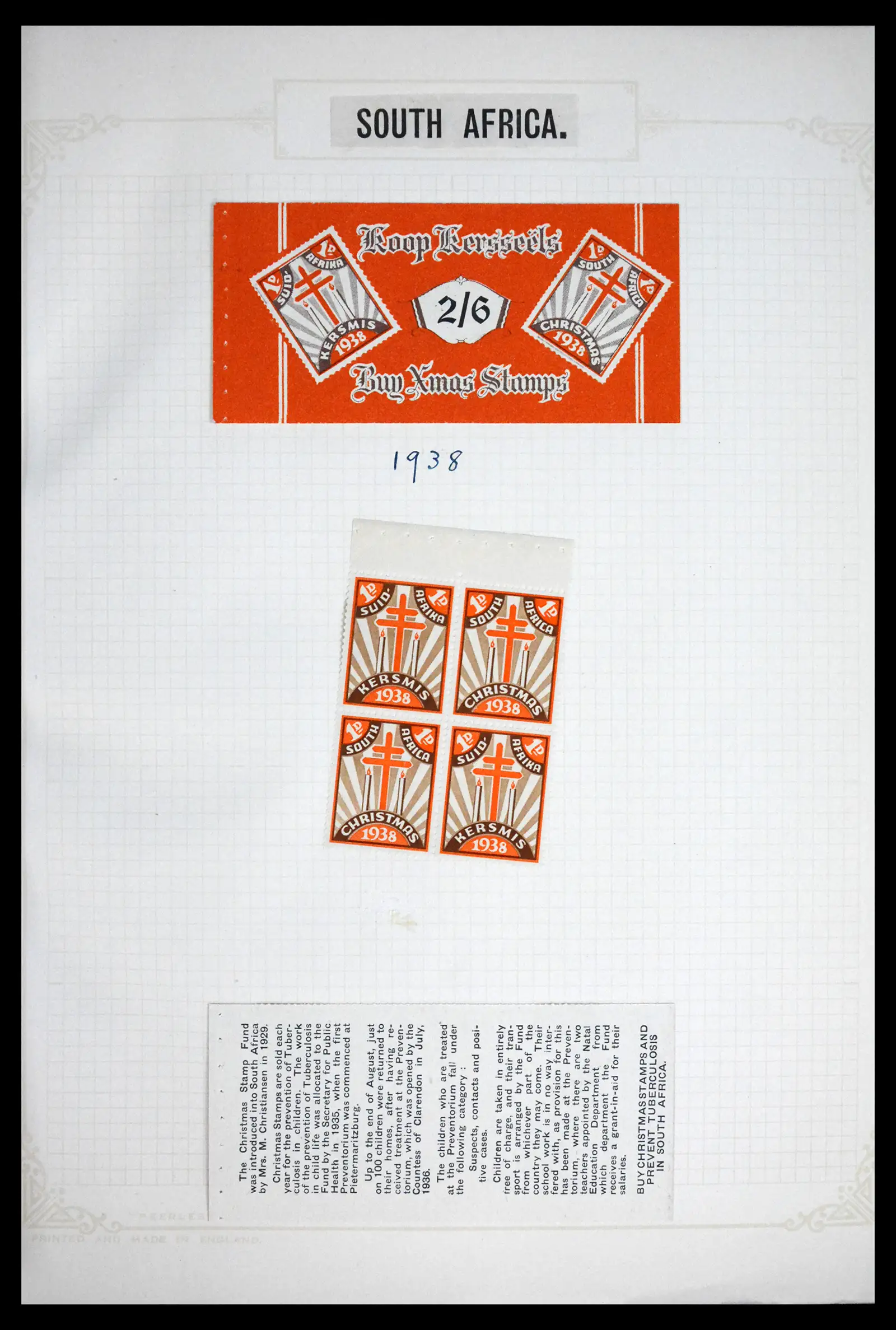 41854 0003 - Stamp collection 41854 South Africa Christmas stamps complete 1932-1955.