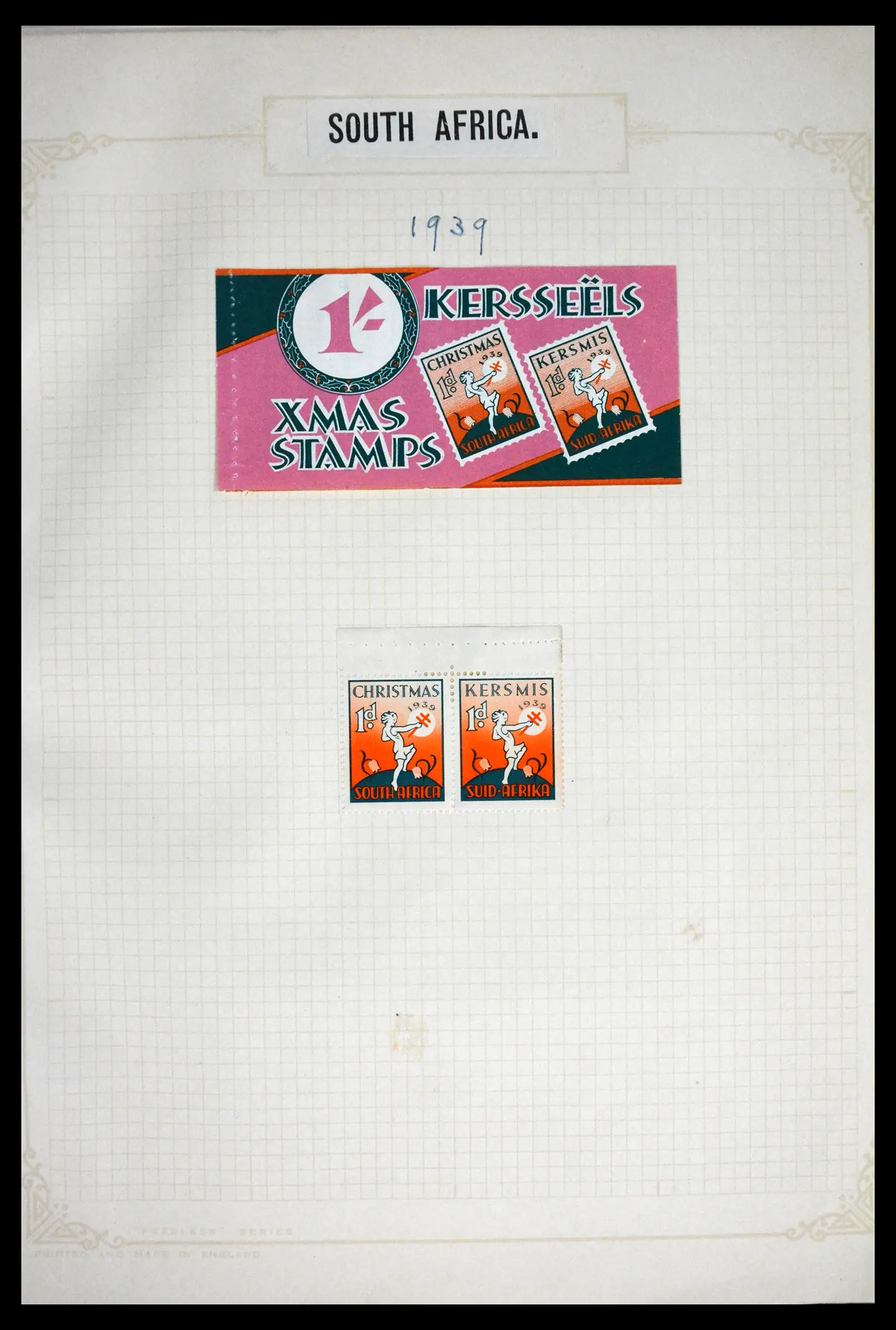 41854 0006 - Stamp collection 41854 South Africa Christmas stamps complete 1932-1955.