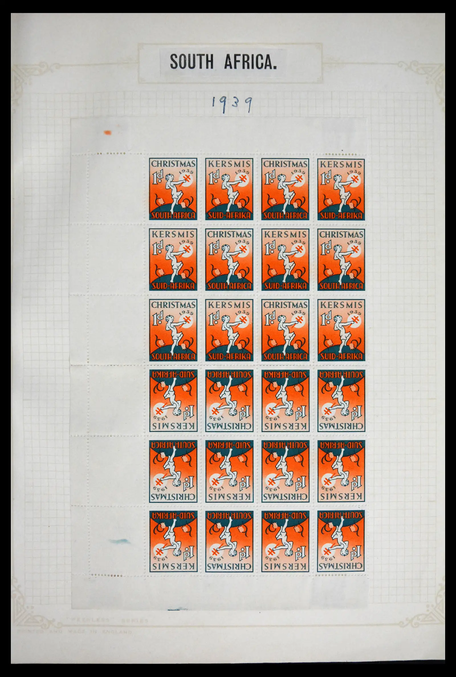 41854 0007 - Stamp collection 41854 South Africa Christmas stamps complete 1932-1955.