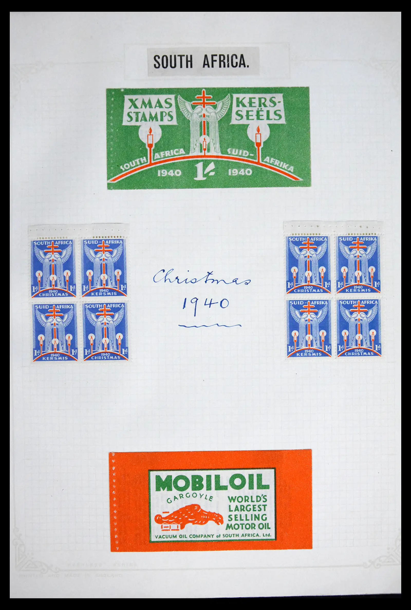 41854 0008 - Stamp collection 41854 South Africa Christmas stamps complete 1932-1955.