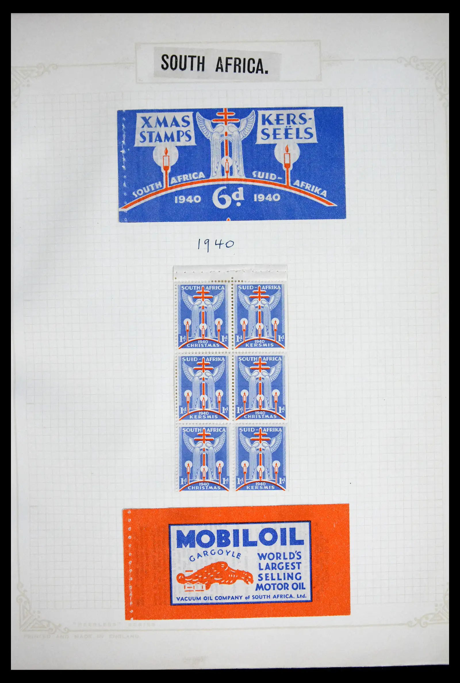 41854 0009 - Stamp collection 41854 South Africa Christmas stamps complete 1932-1955.