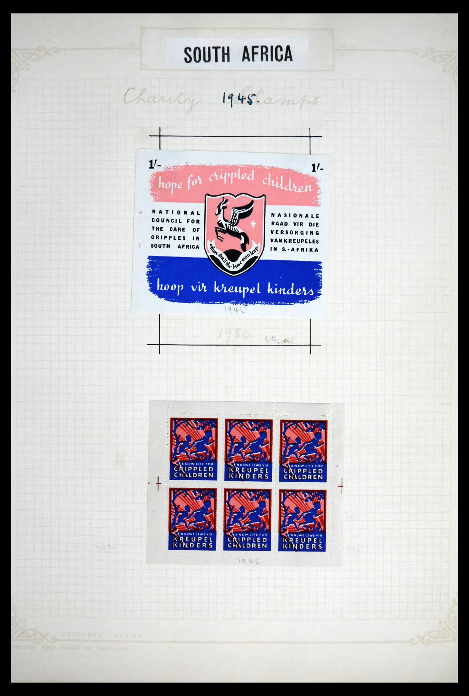 41854 0011 - Stamp collection 41854 South Africa Christmas stamps complete 1932-1955.