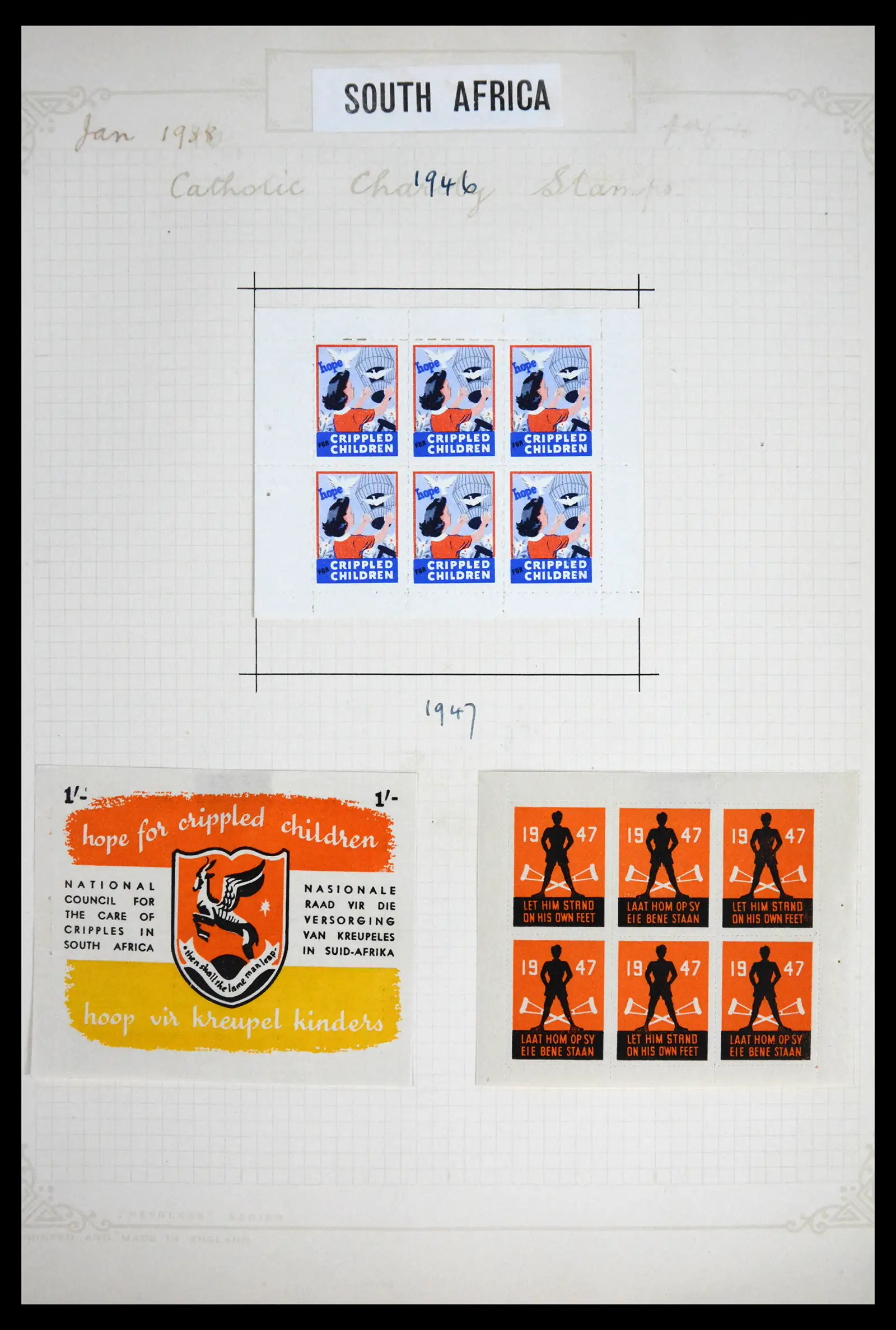 41854 0012 - Stamp collection 41854 South Africa Christmas stamps complete 1932-1955.