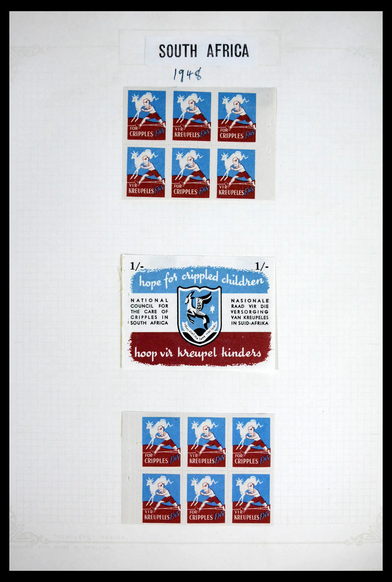 41854 0014 - Stamp collection 41854 South Africa Christmas stamps complete 1932-1955.