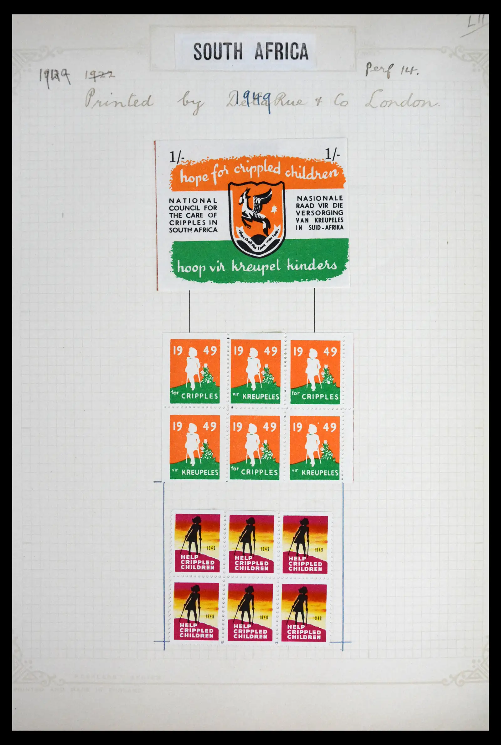 41854 0015 - Stamp collection 41854 South Africa Christmas stamps complete 1932-1955.