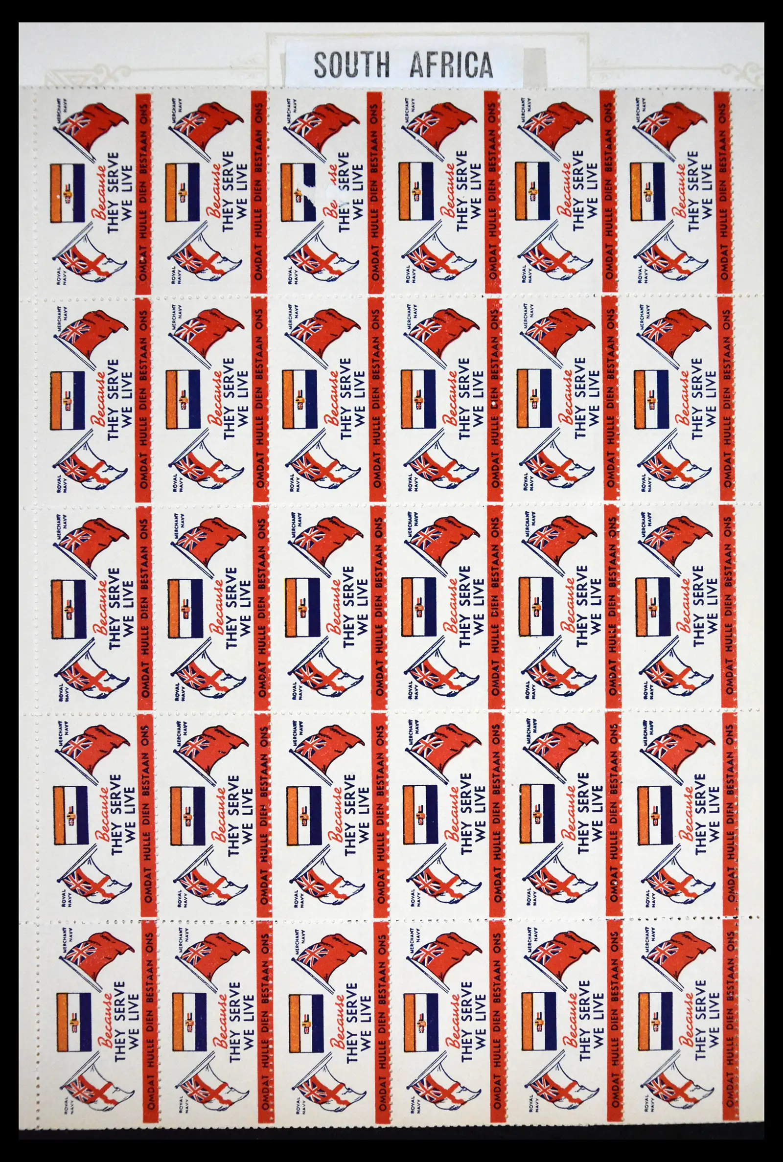 41854 0020 - Stamp collection 41854 South Africa Christmas stamps complete 1932-1955.