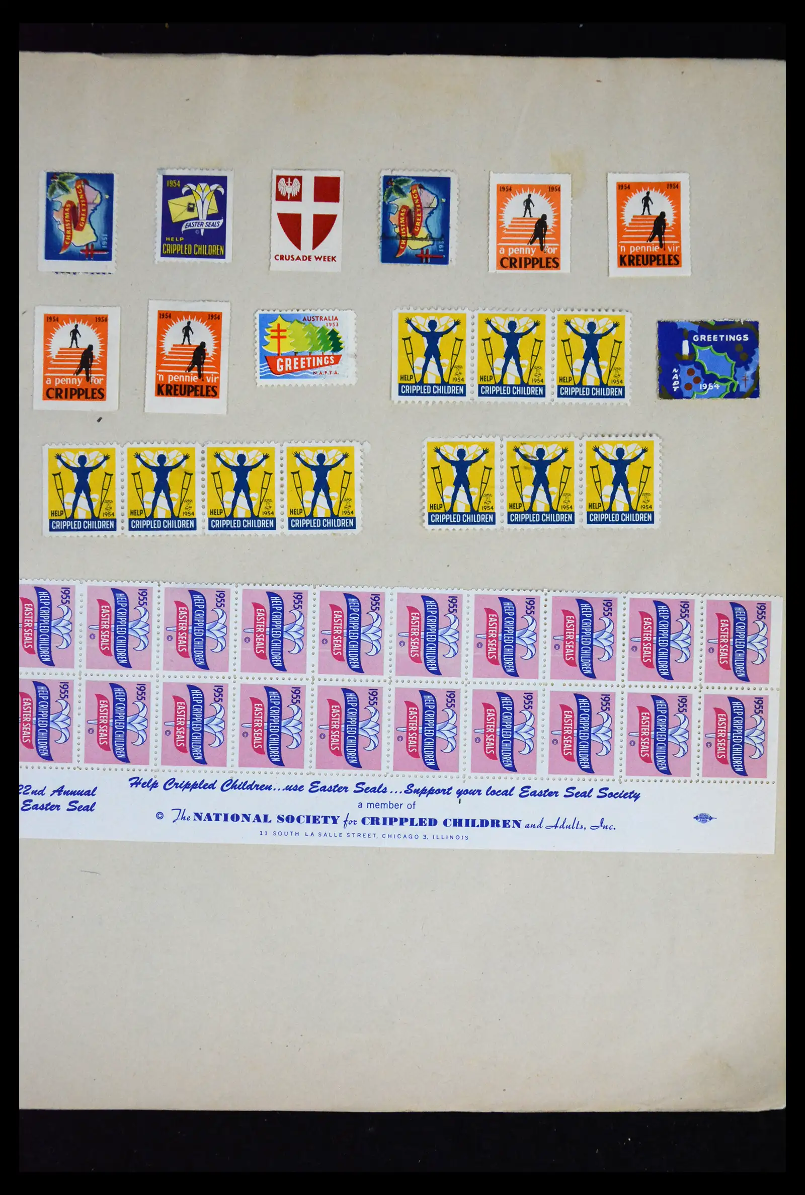 41854 0029 - Stamp collection 41854 South Africa Christmas stamps complete 1932-1955.