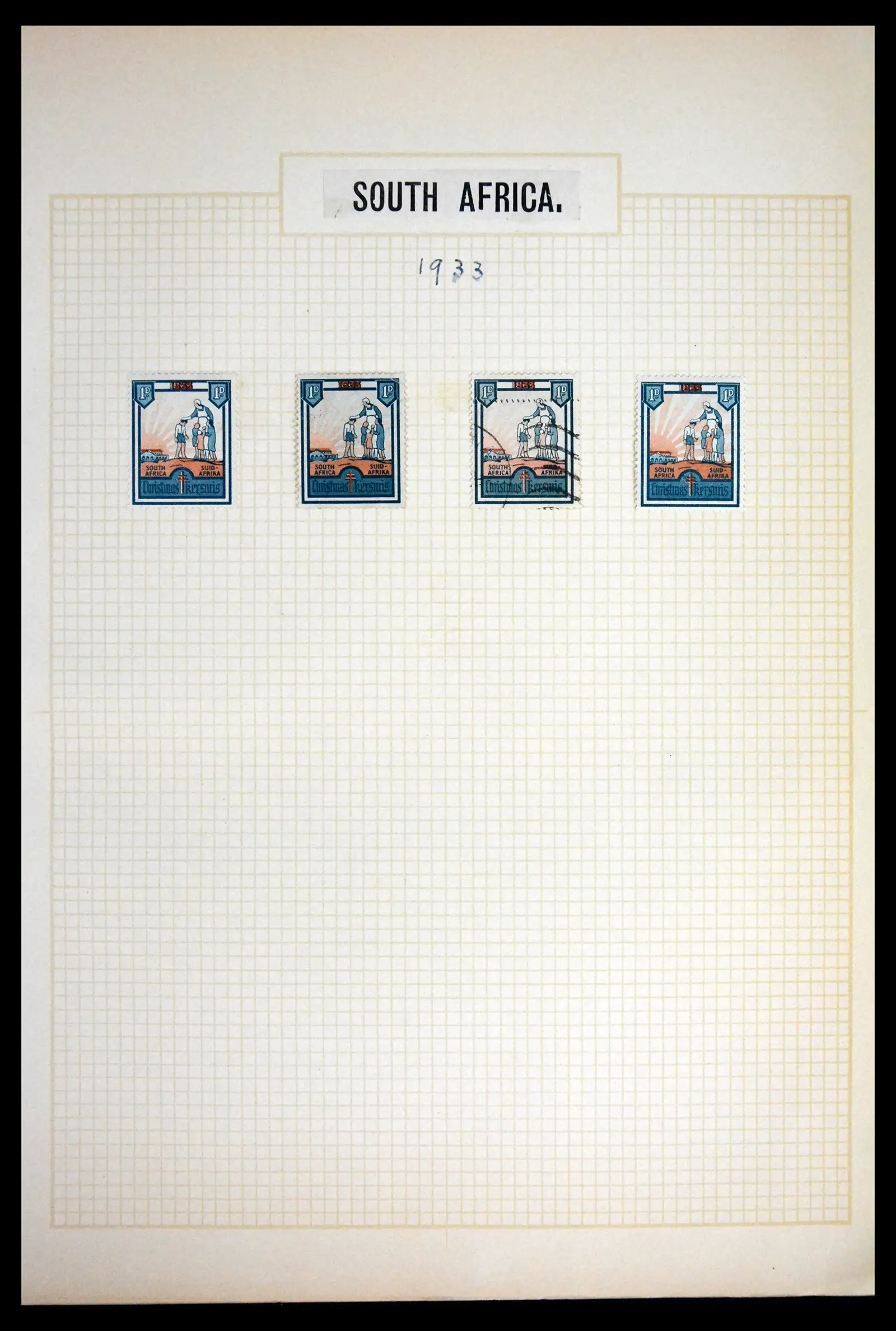 41854 0036 - Stamp collection 41854 South Africa Christmas stamps complete 1932-1955.