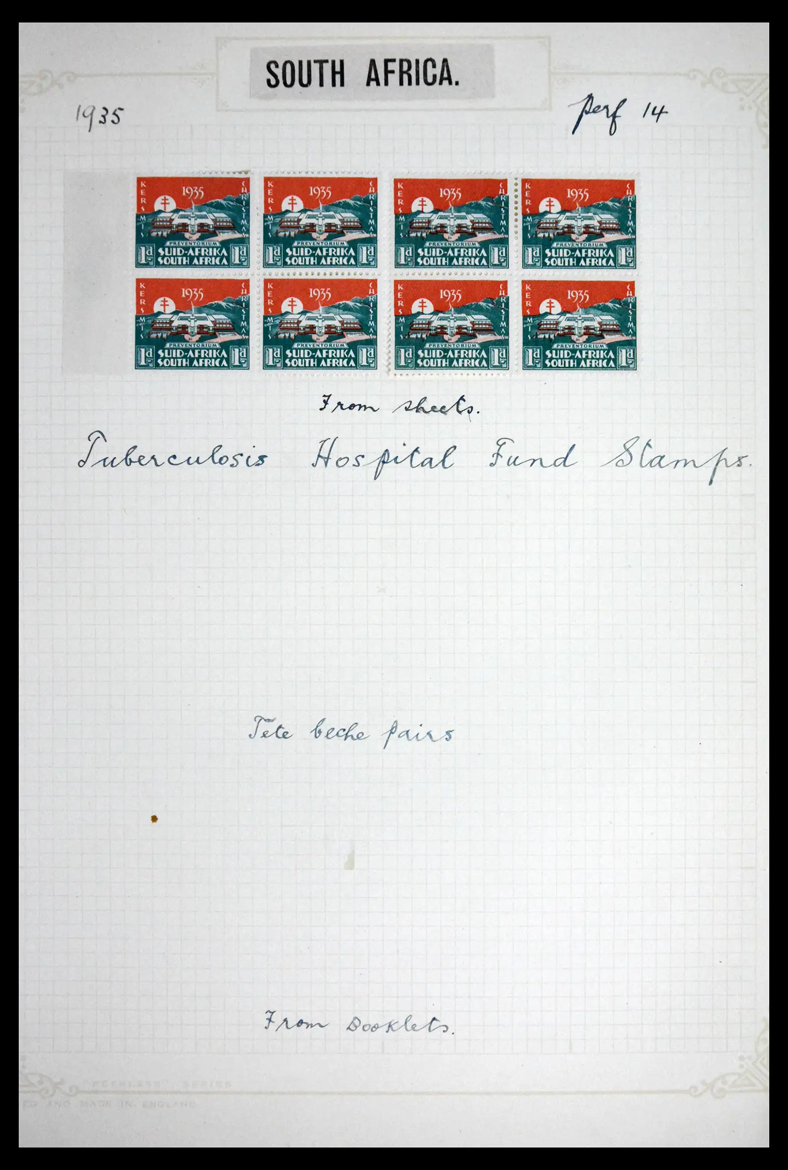 41854 0038 - Stamp collection 41854 South Africa Christmas stamps complete 1932-1955.
