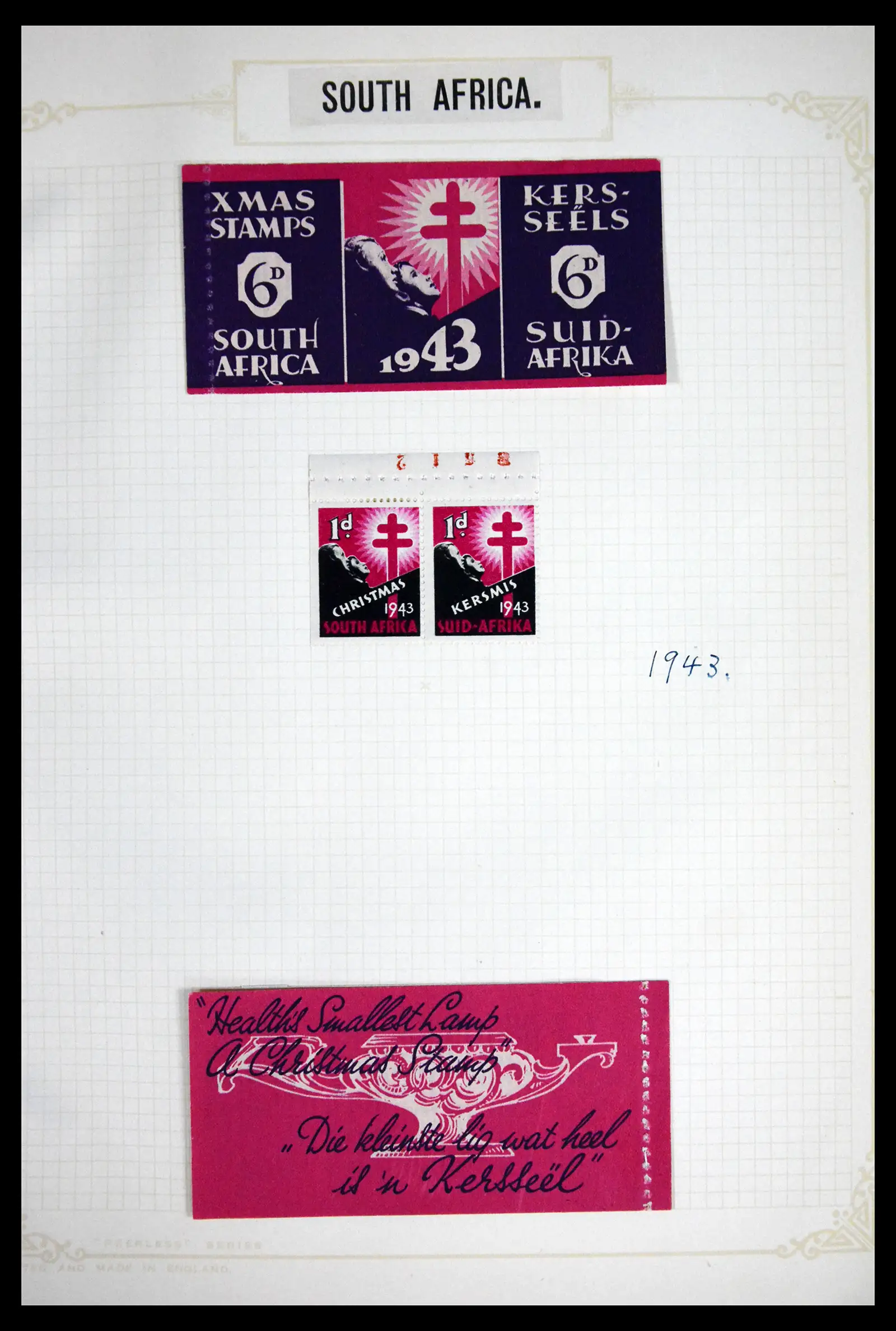 41854 0044 - Stamp collection 41854 South Africa Christmas stamps complete 1932-1955.