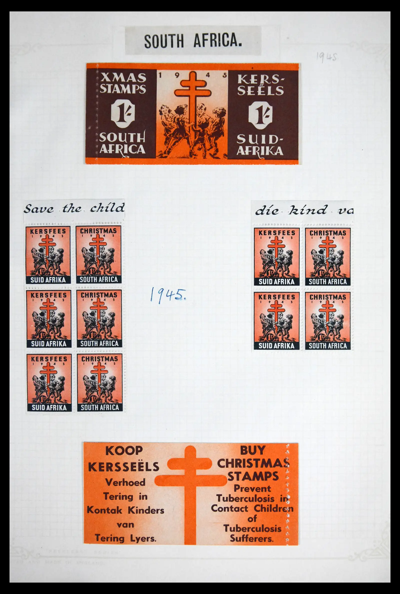 41854 0047 - Stamp collection 41854 South Africa Christmas stamps complete 1932-1955.