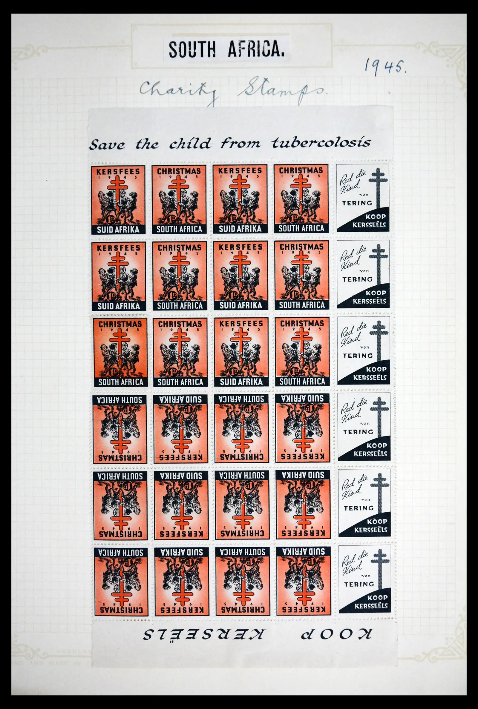 41854 0048 - Stamp collection 41854 South Africa Christmas stamps complete 1932-1955.