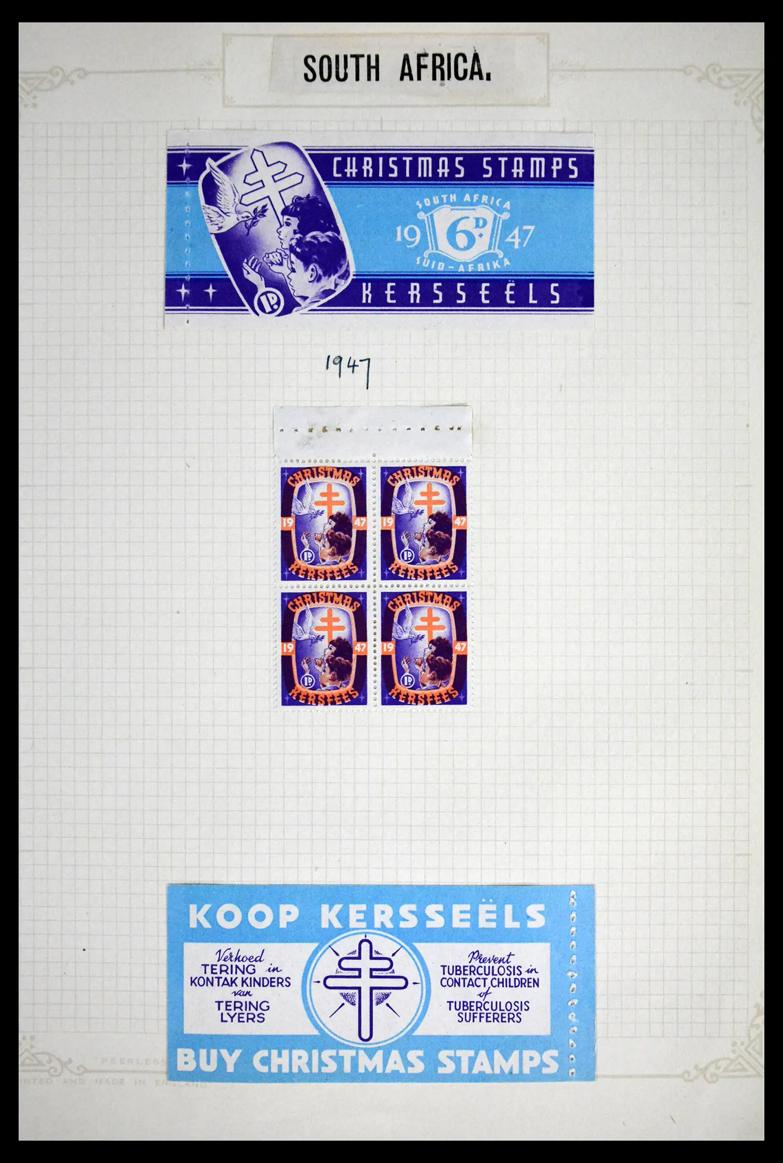 41854 0051 - Stamp collection 41854 South Africa Christmas stamps complete 1932-1955.