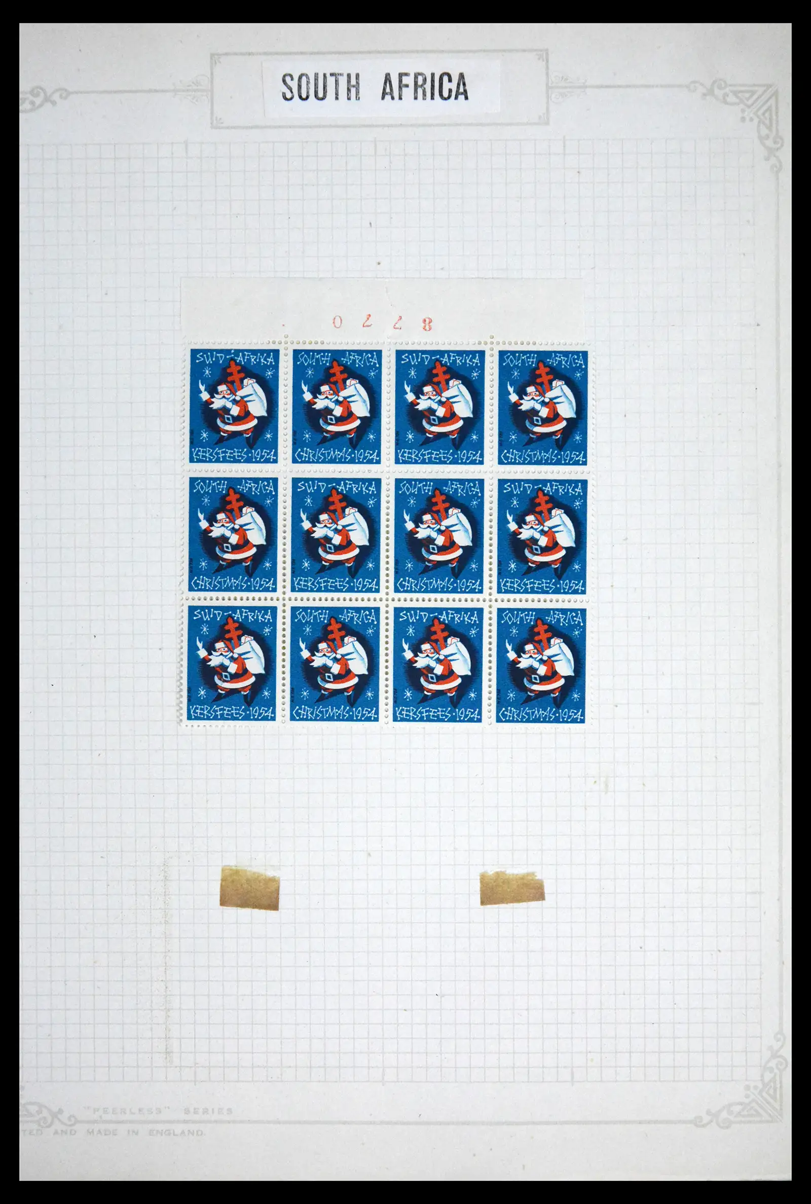 41854 0059 - Stamp collection 41854 South Africa Christmas stamps complete 1932-1955.