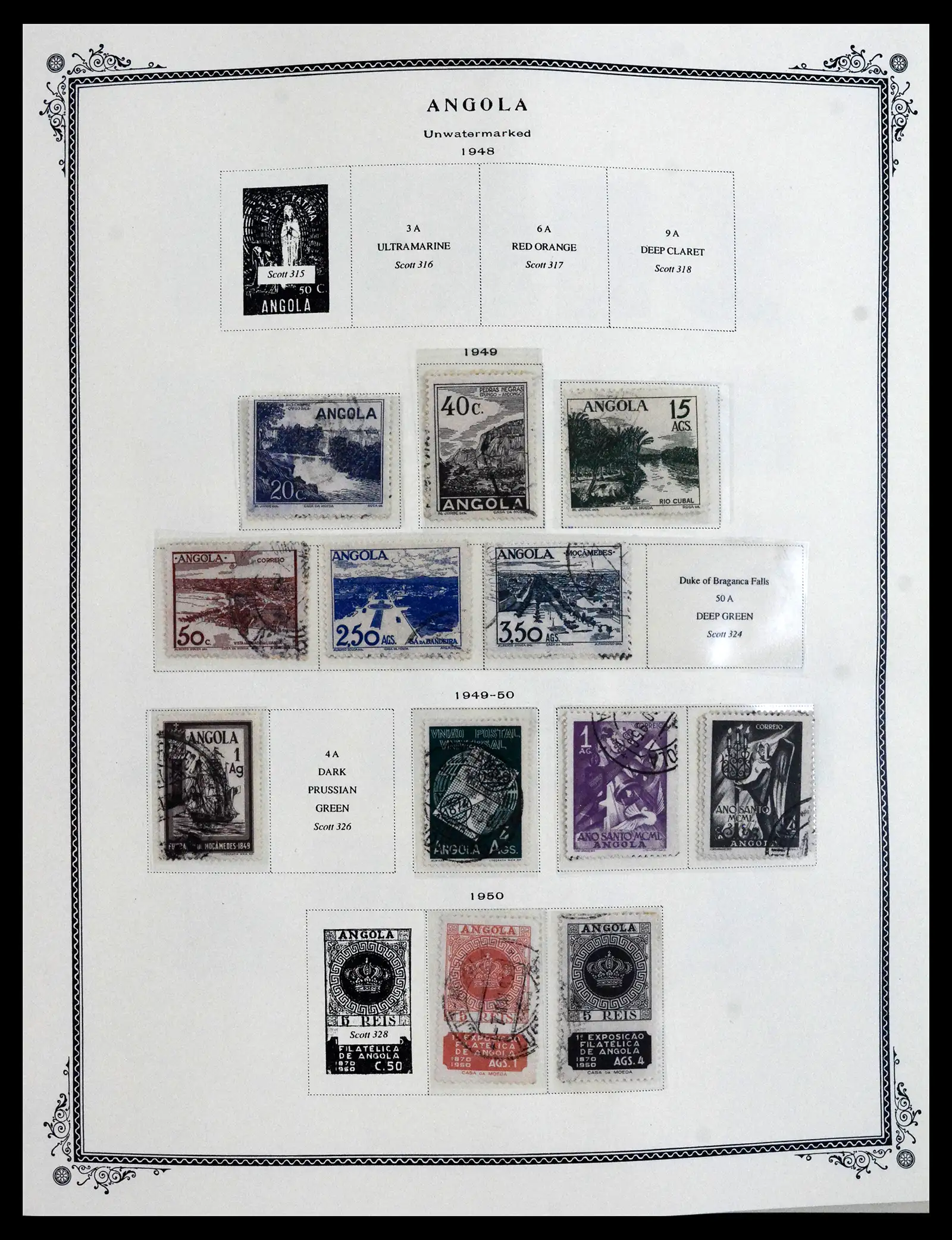 41855 0015 - Stamp collection 41855 Portugese Colonies 1870-1970.