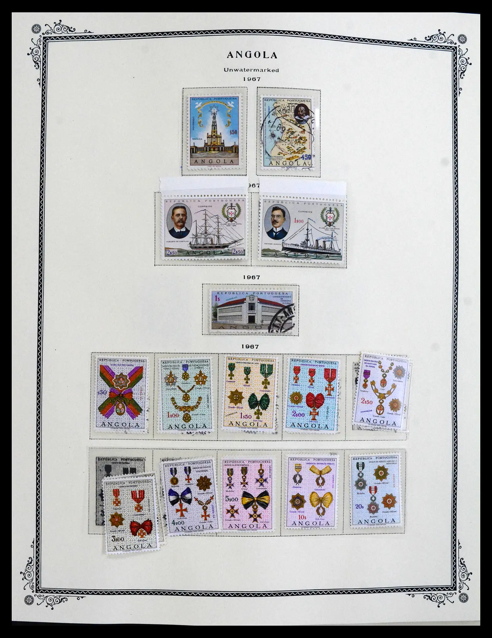 41855 0028 - Postzegelverzameling 41855 Portugese Koloniën 1870-1970.