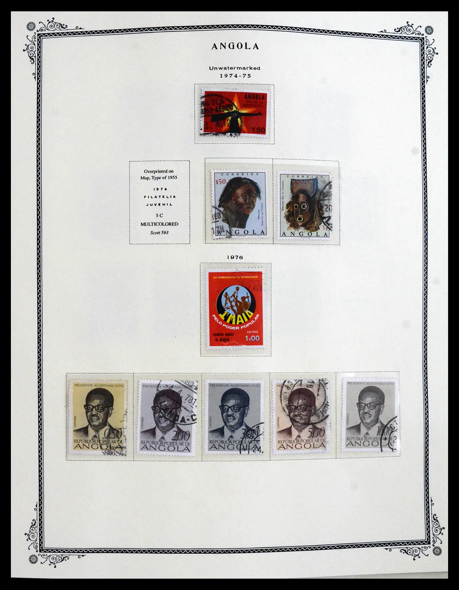 41855 0033 - Postzegelverzameling 41855 Portugese Koloniën 1870-1970.