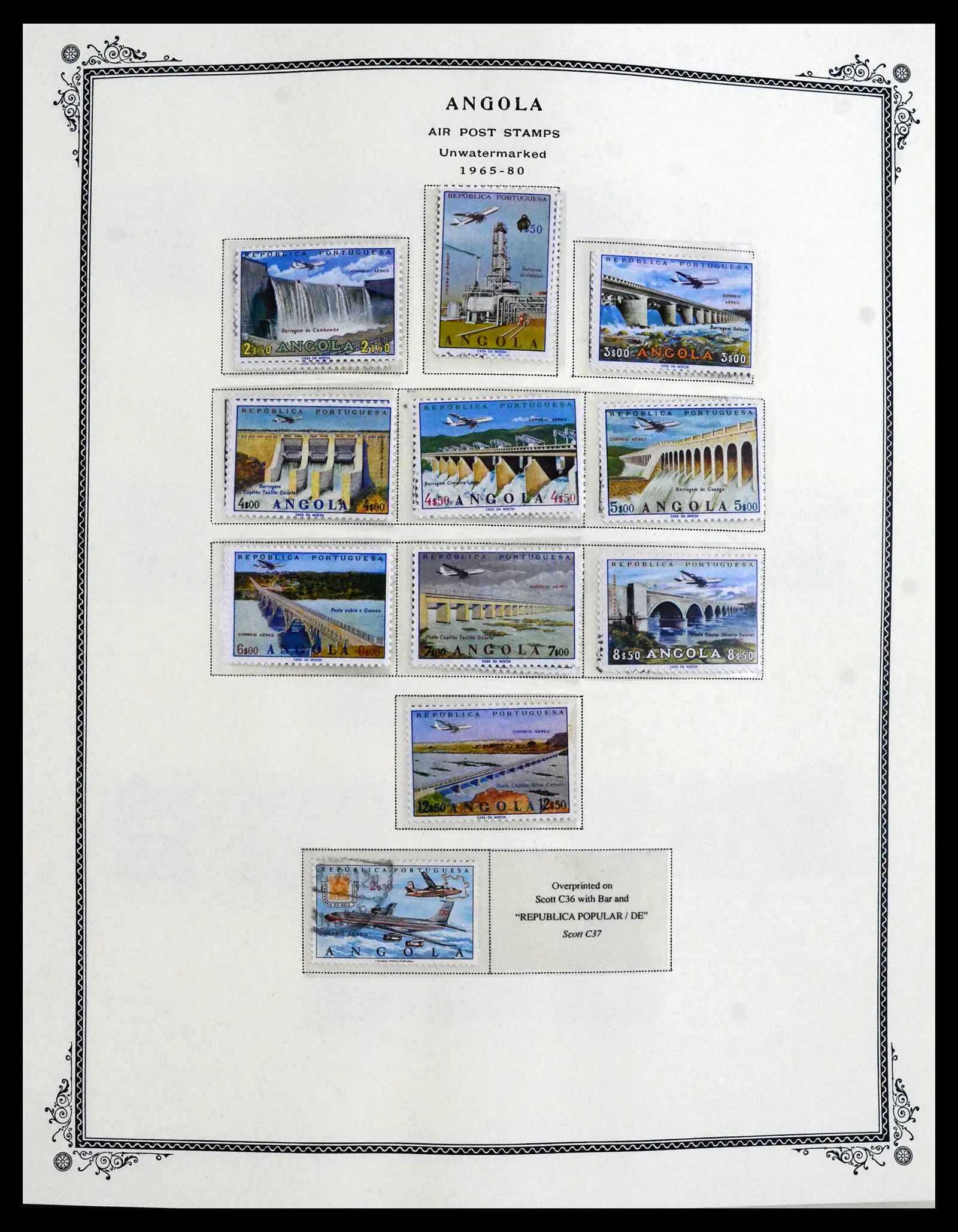 41855 0036 - Postzegelverzameling 41855 Portugese Koloniën 1870-1970.