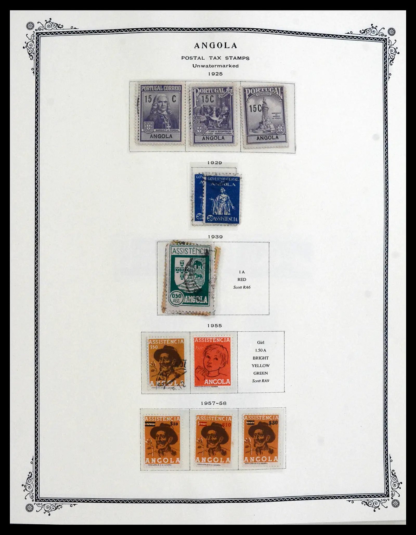 41855 0040 - Postzegelverzameling 41855 Portugese Koloniën 1870-1970.