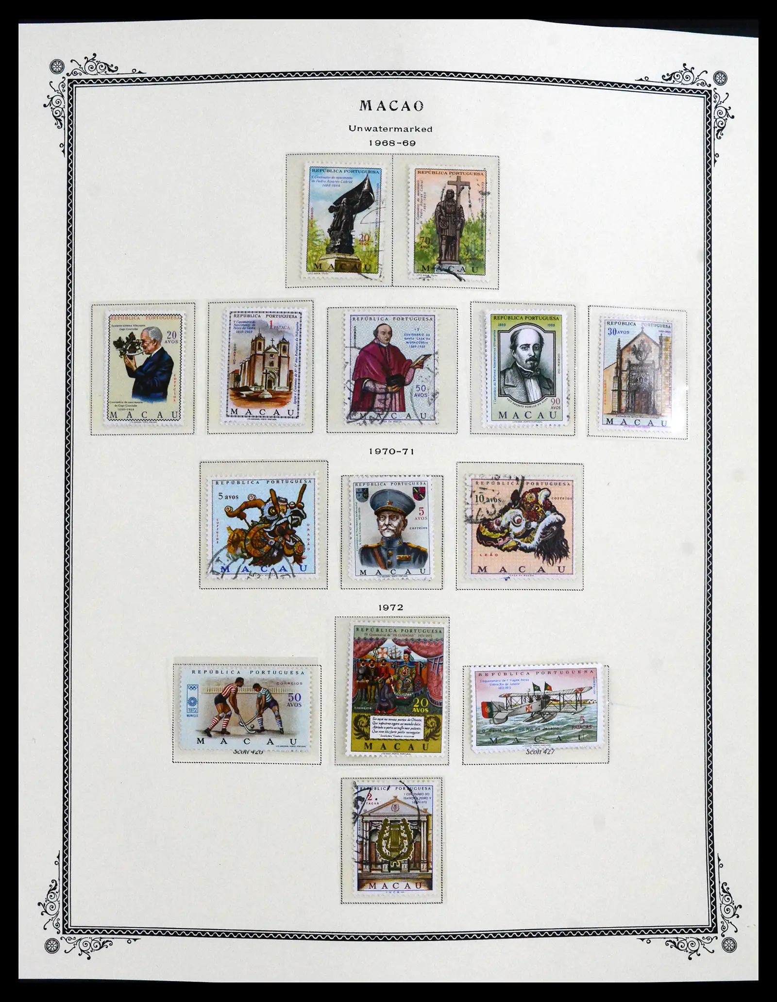 41855 0100 - Postzegelverzameling 41855 Portugese Koloniën 1870-1970.