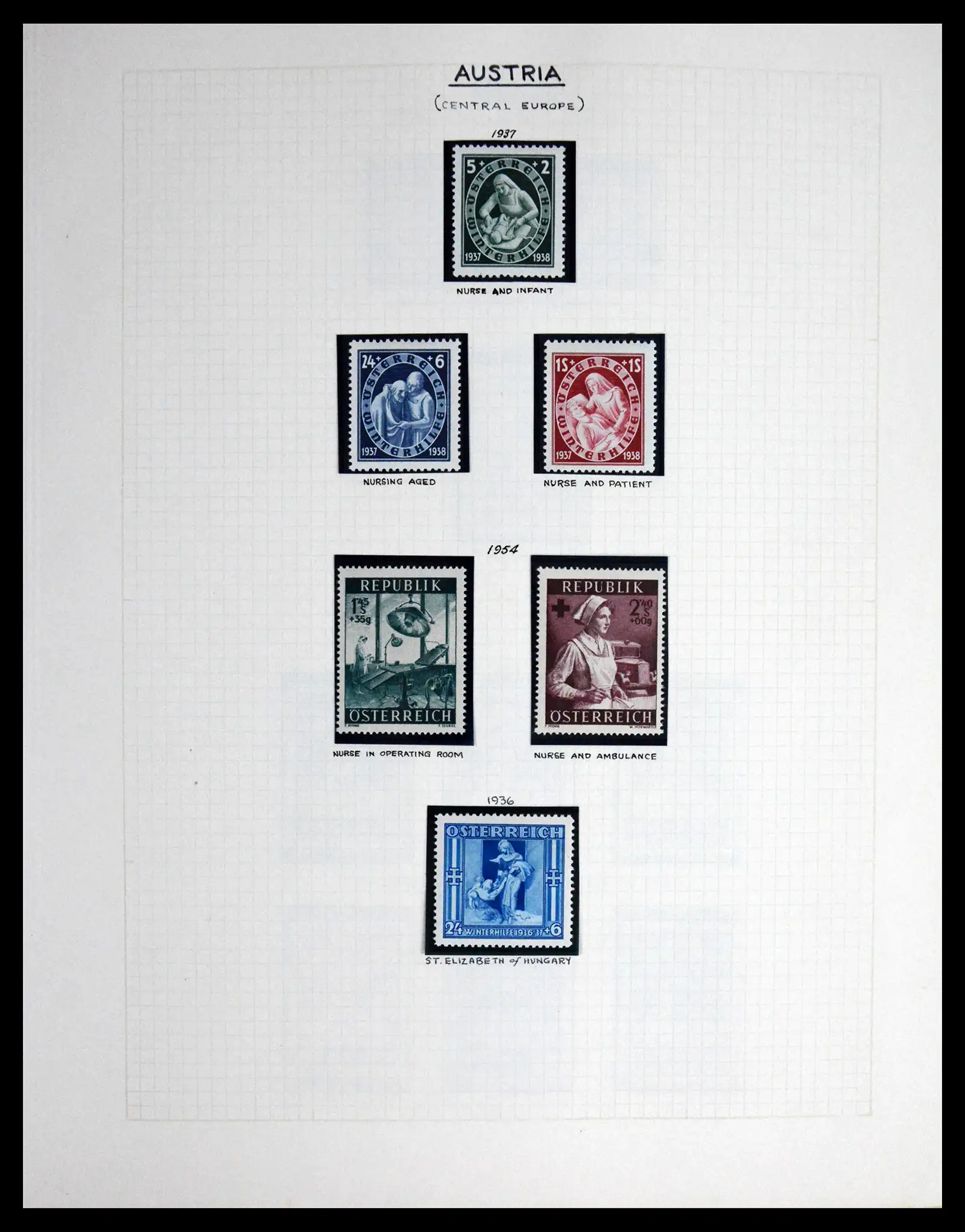 41856 0003 - Postzegelverzameling 41856 Motief Rode Kruis 1897-1974.