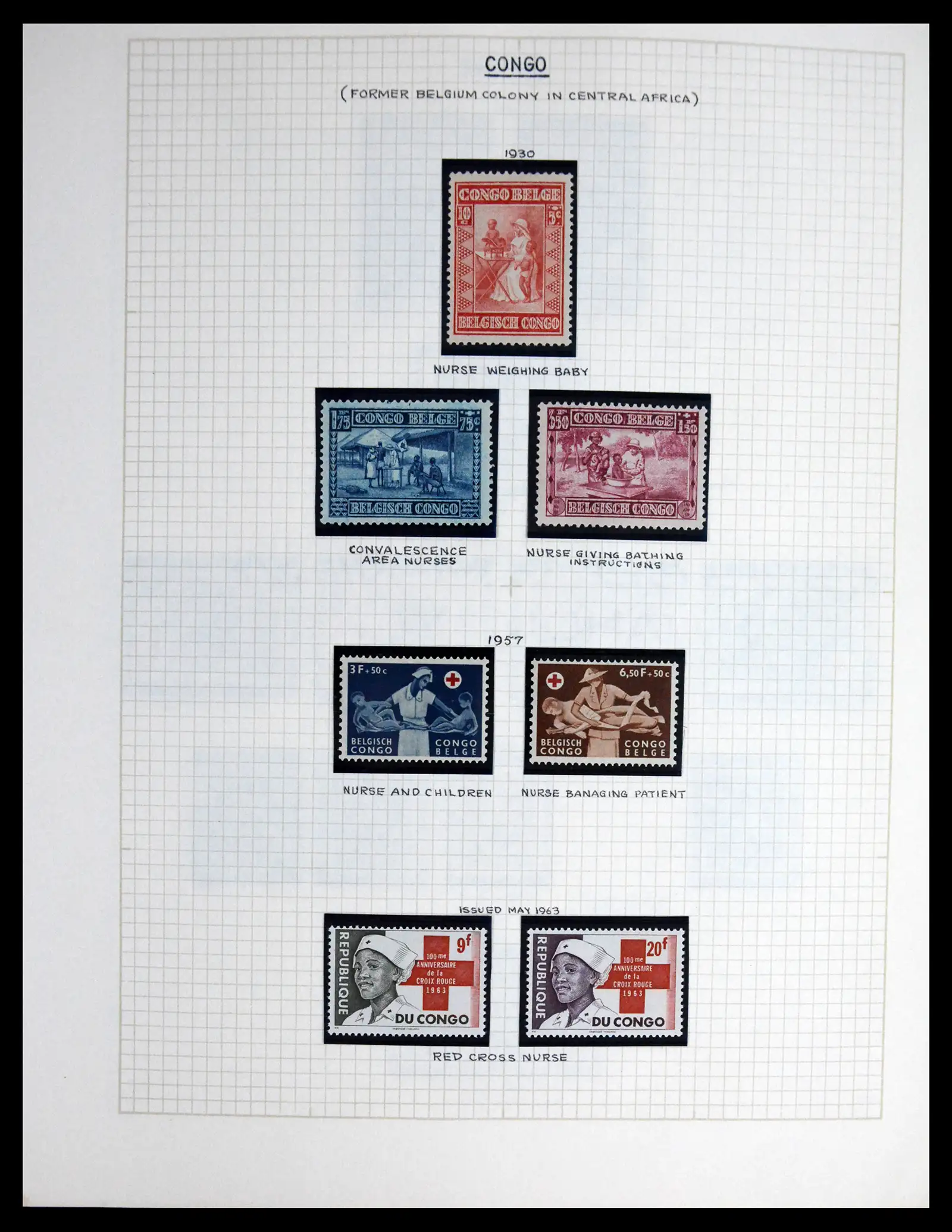 41856 0006 - Postzegelverzameling 41856 Motief Rode Kruis 1897-1974.