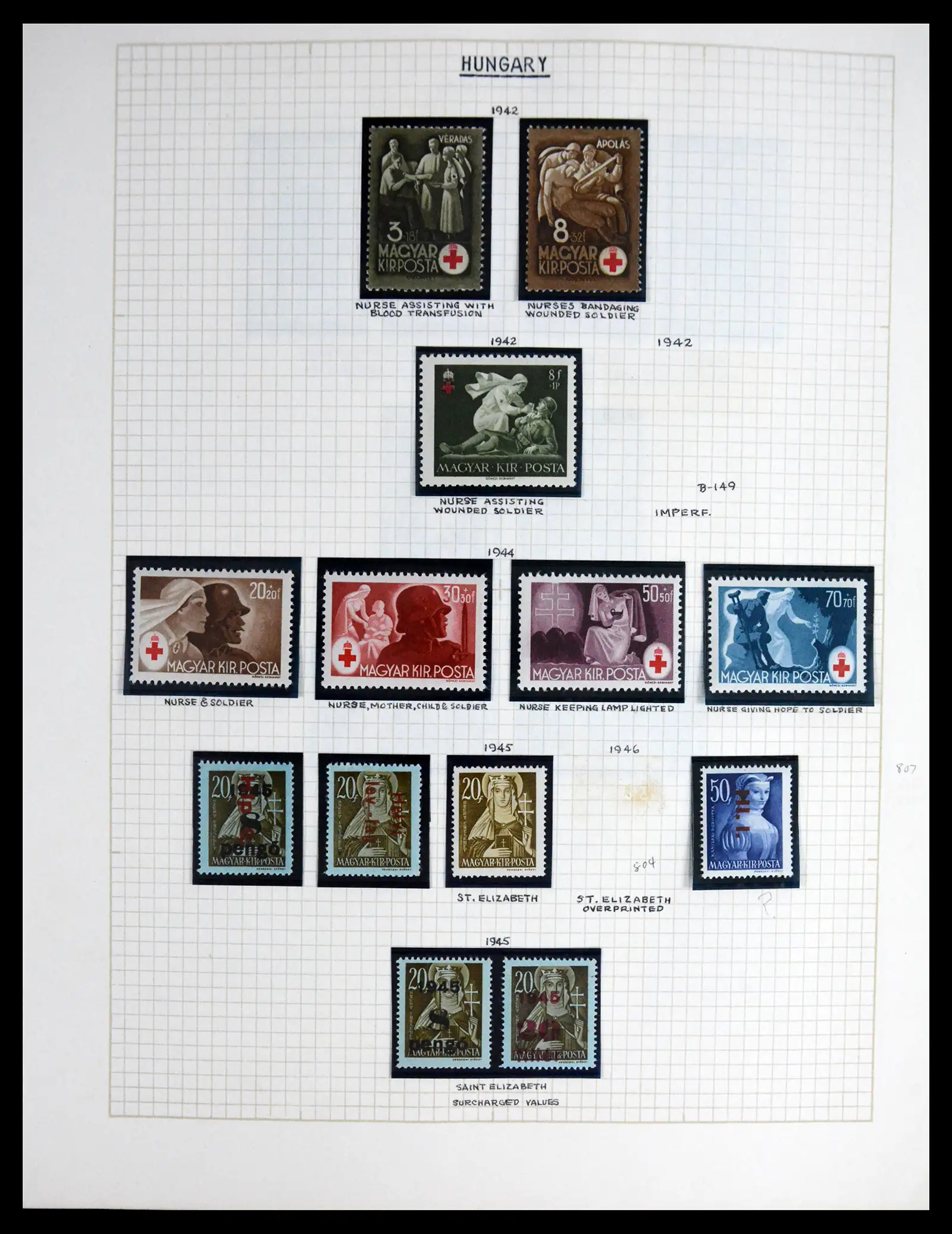 41856 0007 - Postzegelverzameling 41856 Motief Rode Kruis 1897-1974.