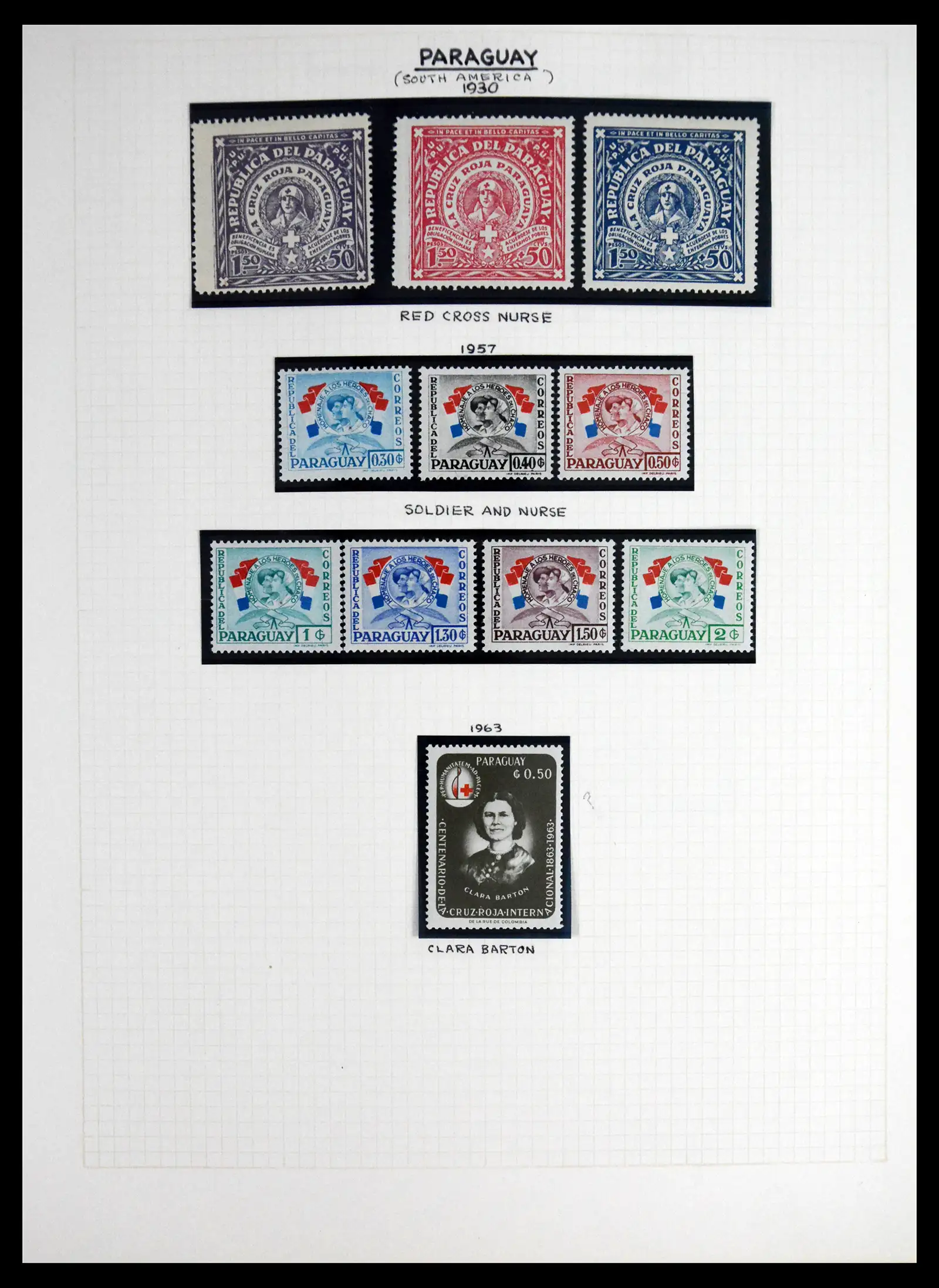 41856 0018 - Postzegelverzameling 41856 Motief Rode Kruis 1897-1974.