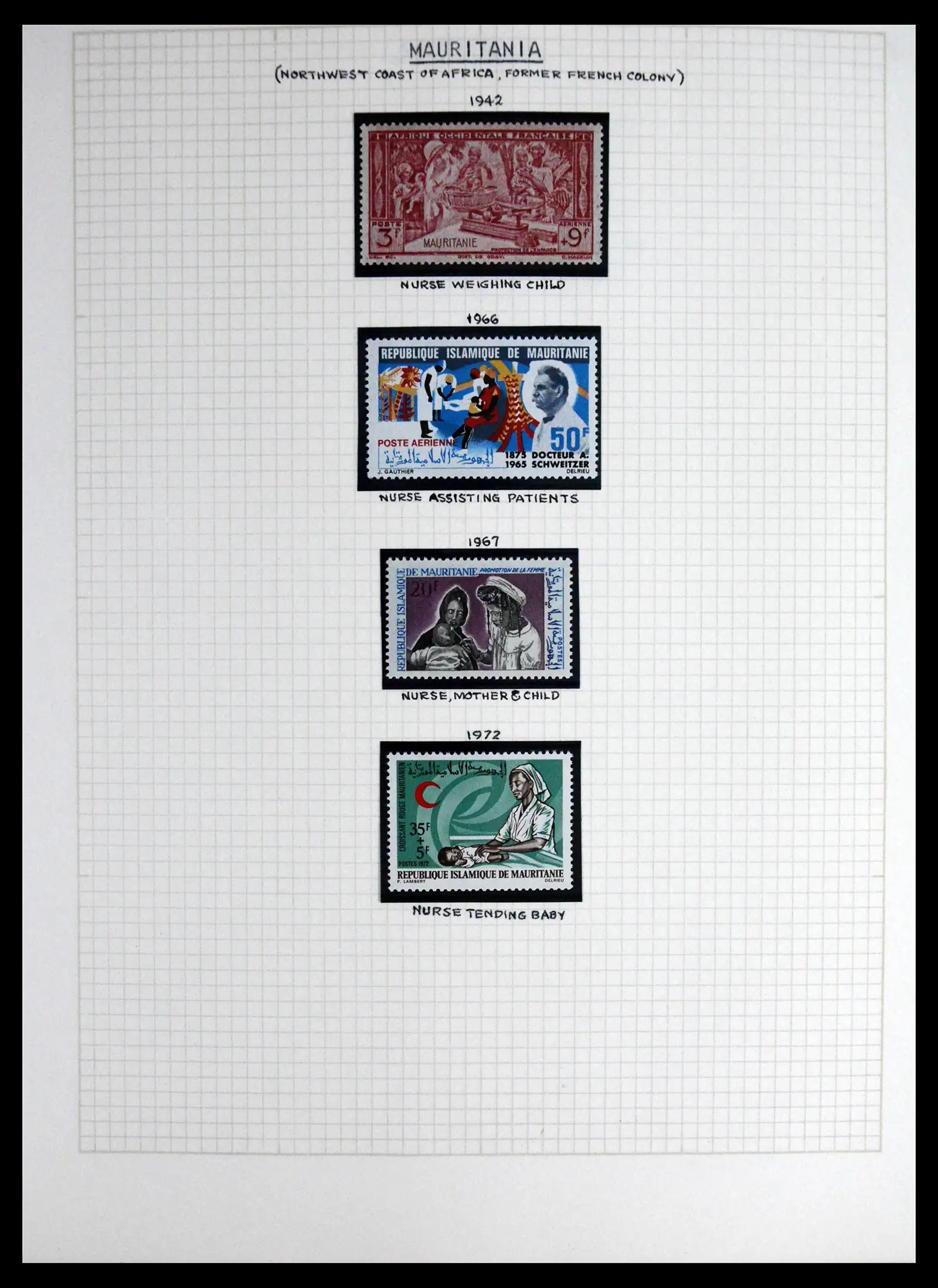 41856 0023 - Postzegelverzameling 41856 Motief Rode Kruis 1897-1974.