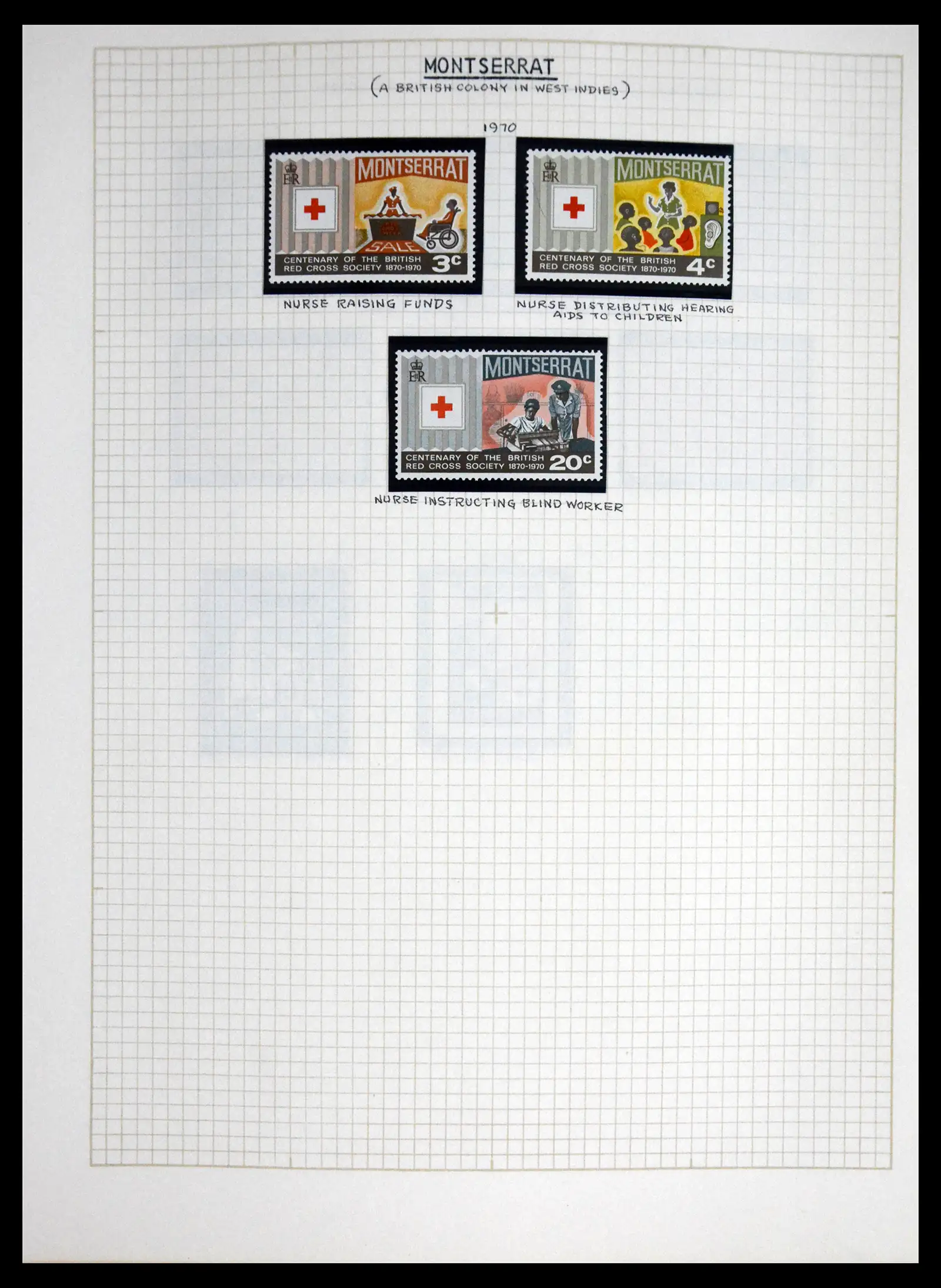 41856 0029 - Postzegelverzameling 41856 Motief Rode Kruis 1897-1974.