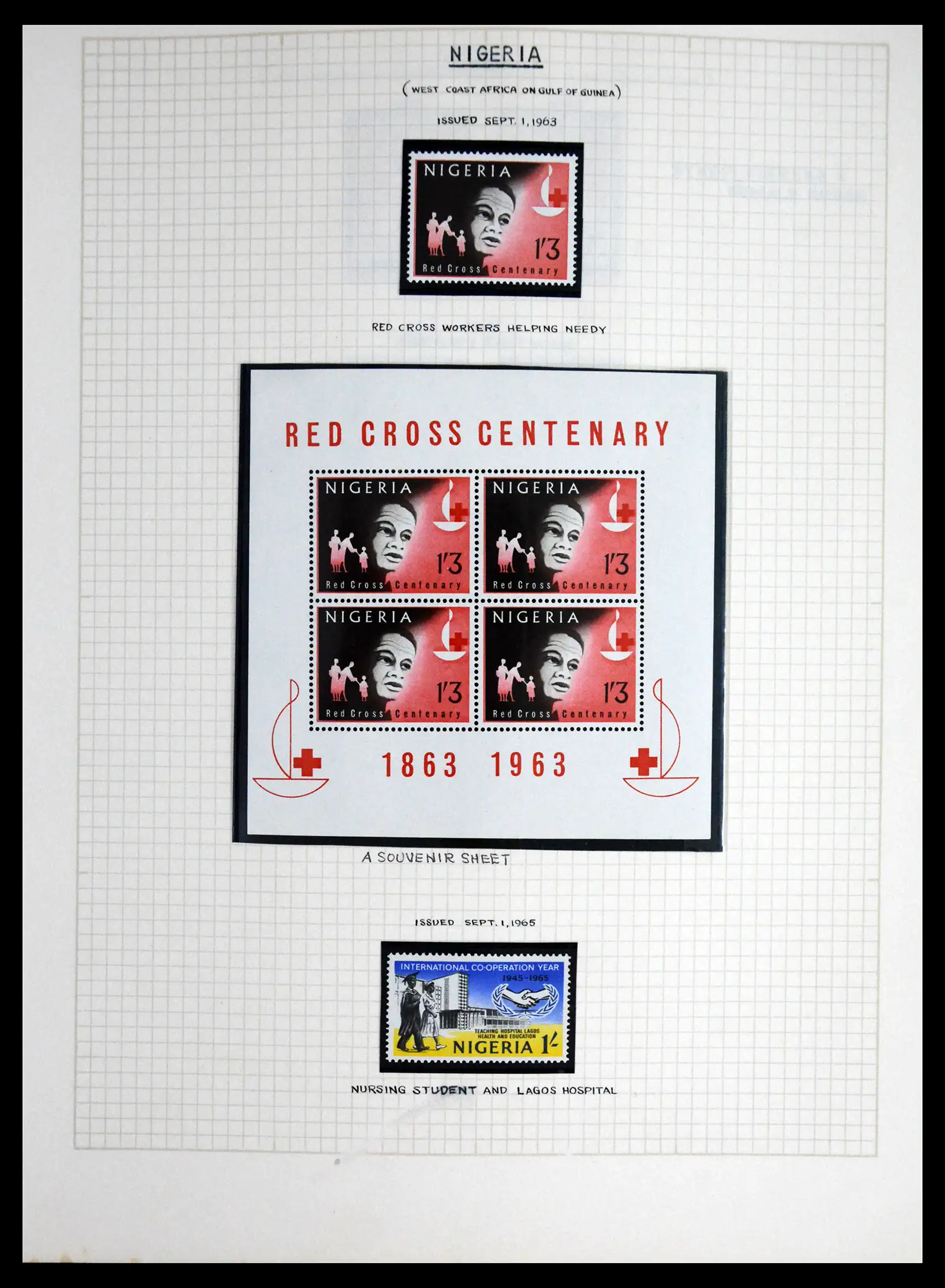 41856 0038 - Postzegelverzameling 41856 Motief Rode Kruis 1897-1974.