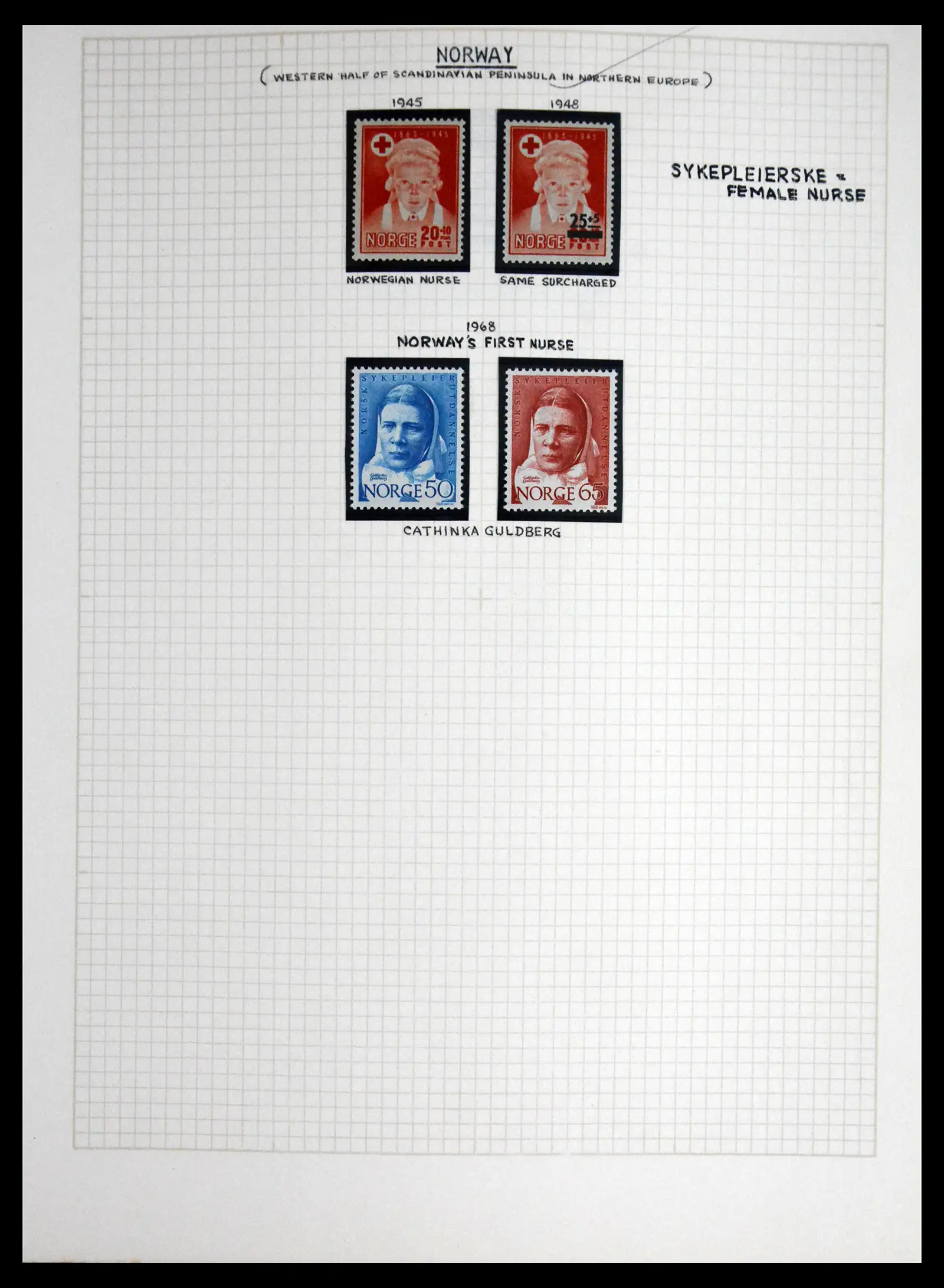 41856 0039 - Postzegelverzameling 41856 Motief Rode Kruis 1897-1974.