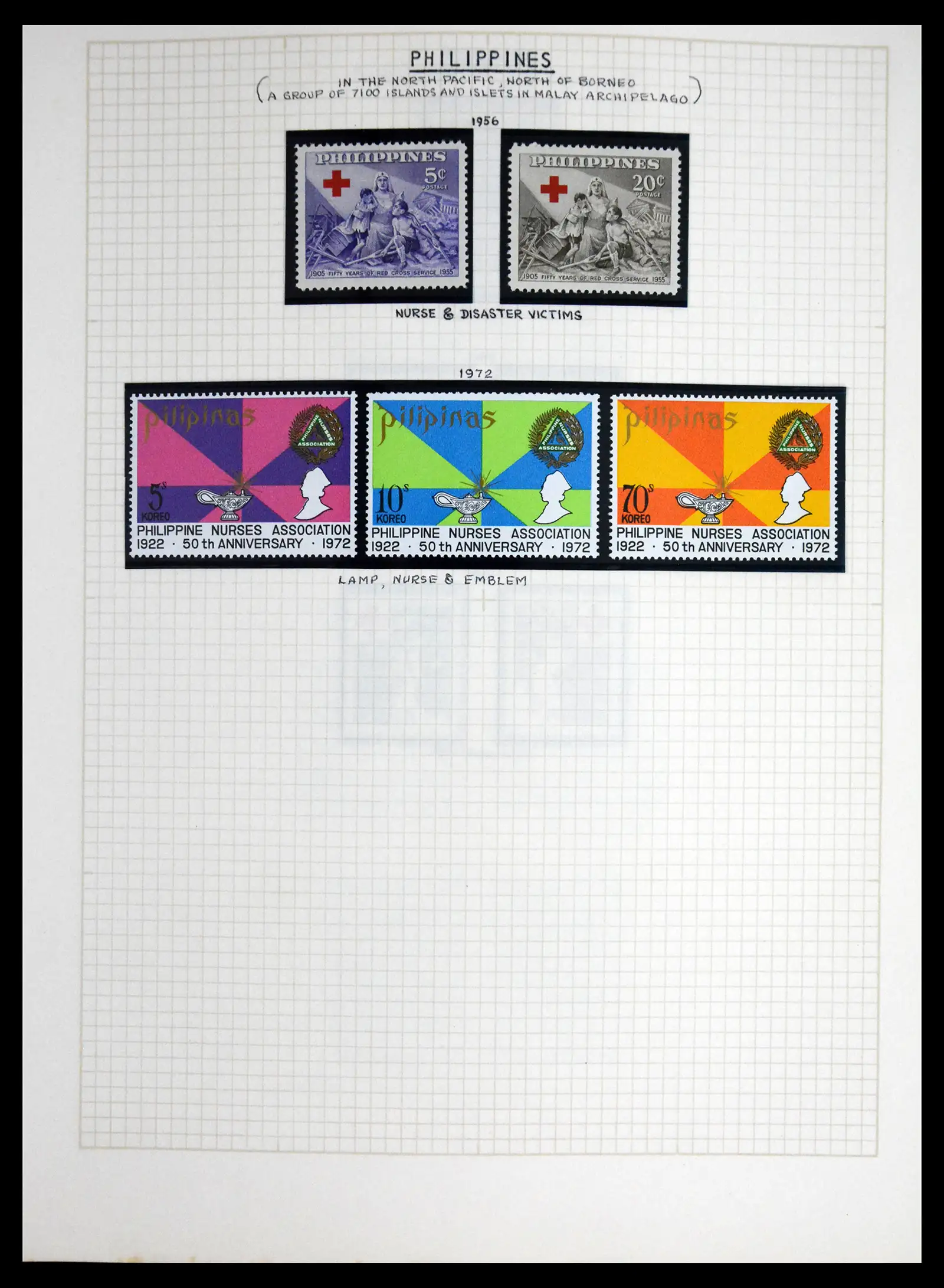 41856 0044 - Postzegelverzameling 41856 Motief Rode Kruis 1897-1974.