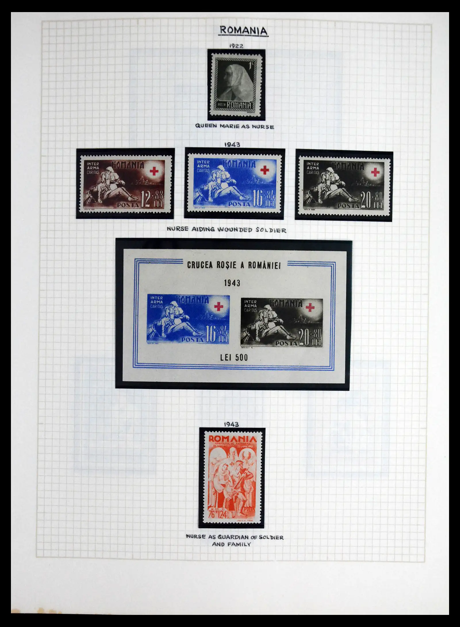 41856 0053 - Postzegelverzameling 41856 Motief Rode Kruis 1897-1974.