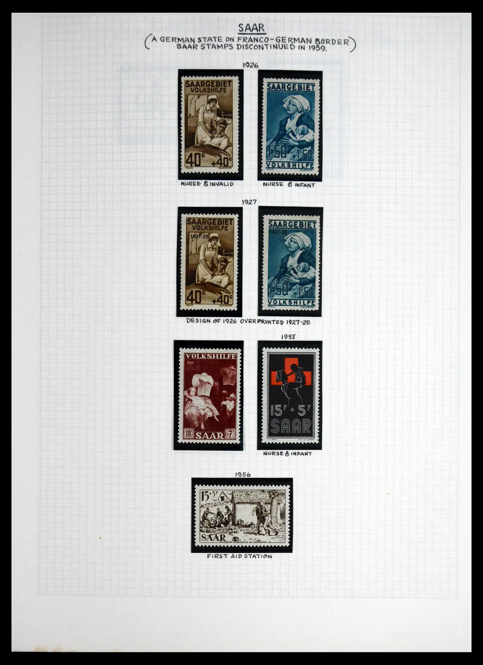 41856 0060 - Postzegelverzameling 41856 Motief Rode Kruis 1897-1974.