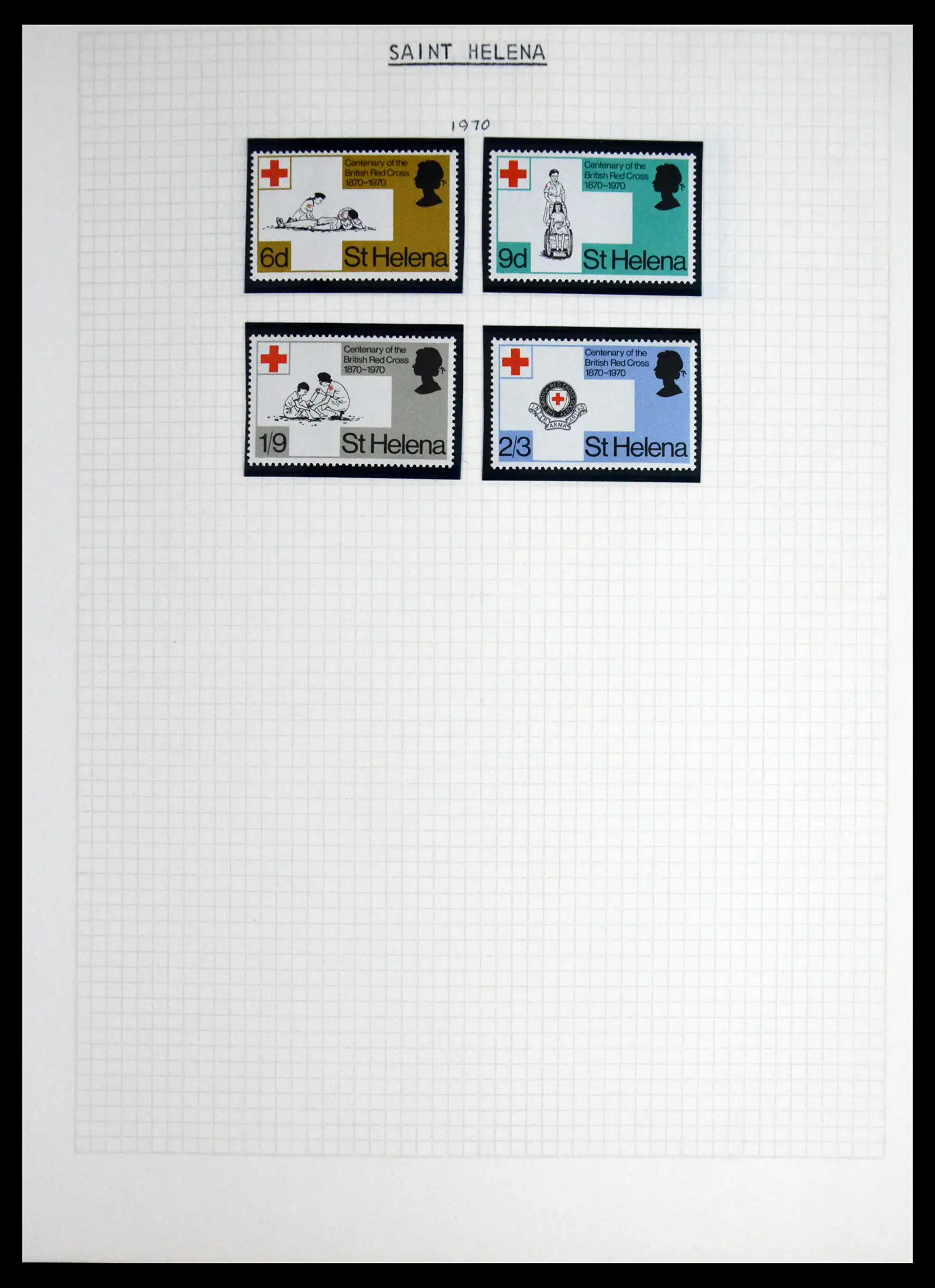 41856 0062 - Postzegelverzameling 41856 Motief Rode Kruis 1897-1974.