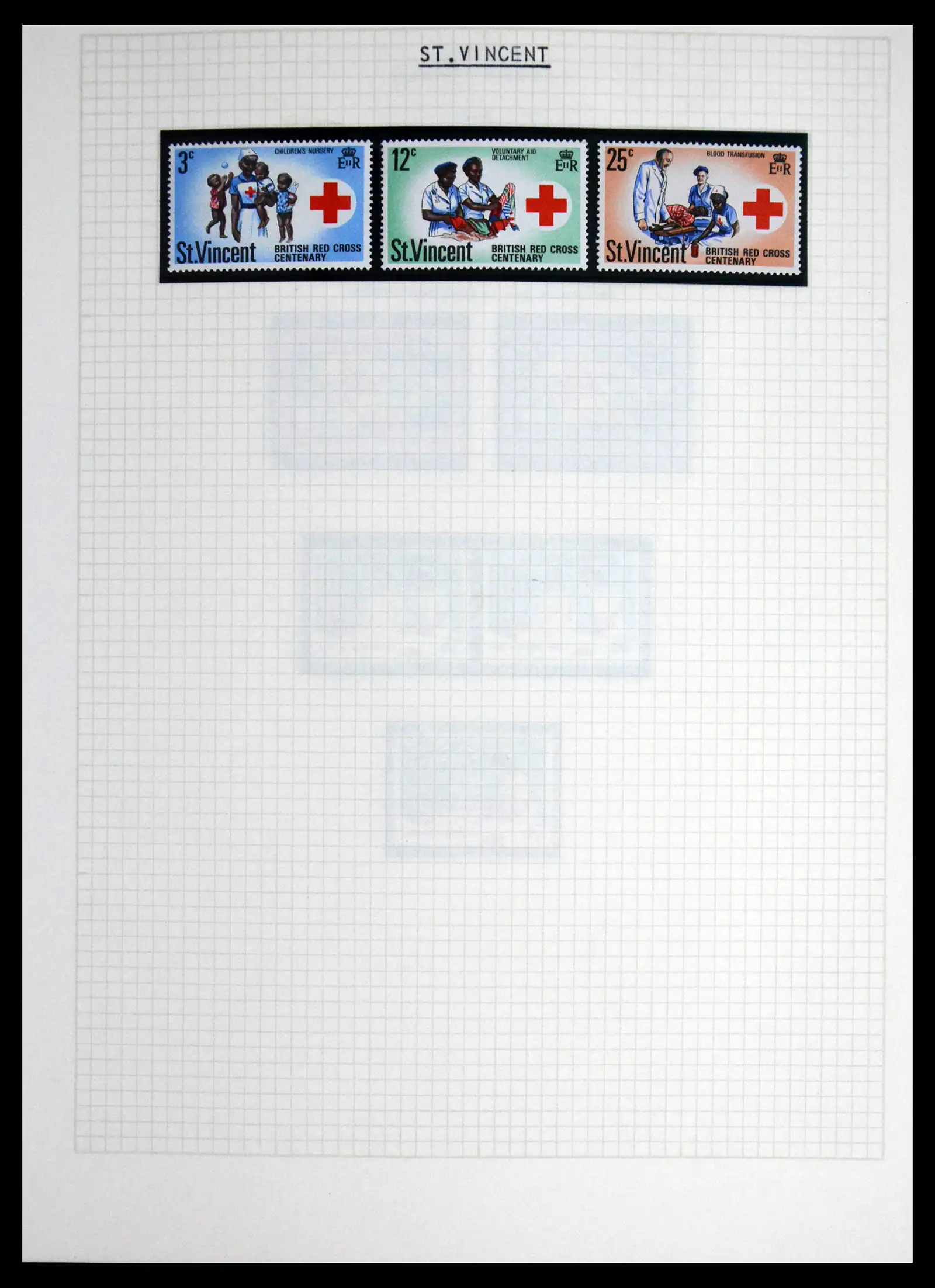 41856 0065 - Postzegelverzameling 41856 Motief Rode Kruis 1897-1974.