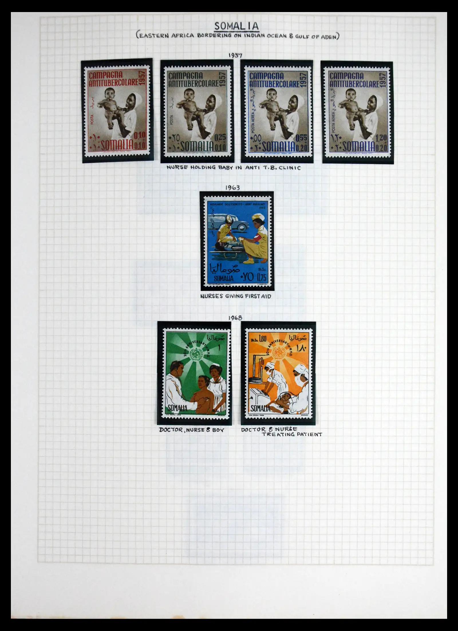 41856 0070 - Postzegelverzameling 41856 Motief Rode Kruis 1897-1974.