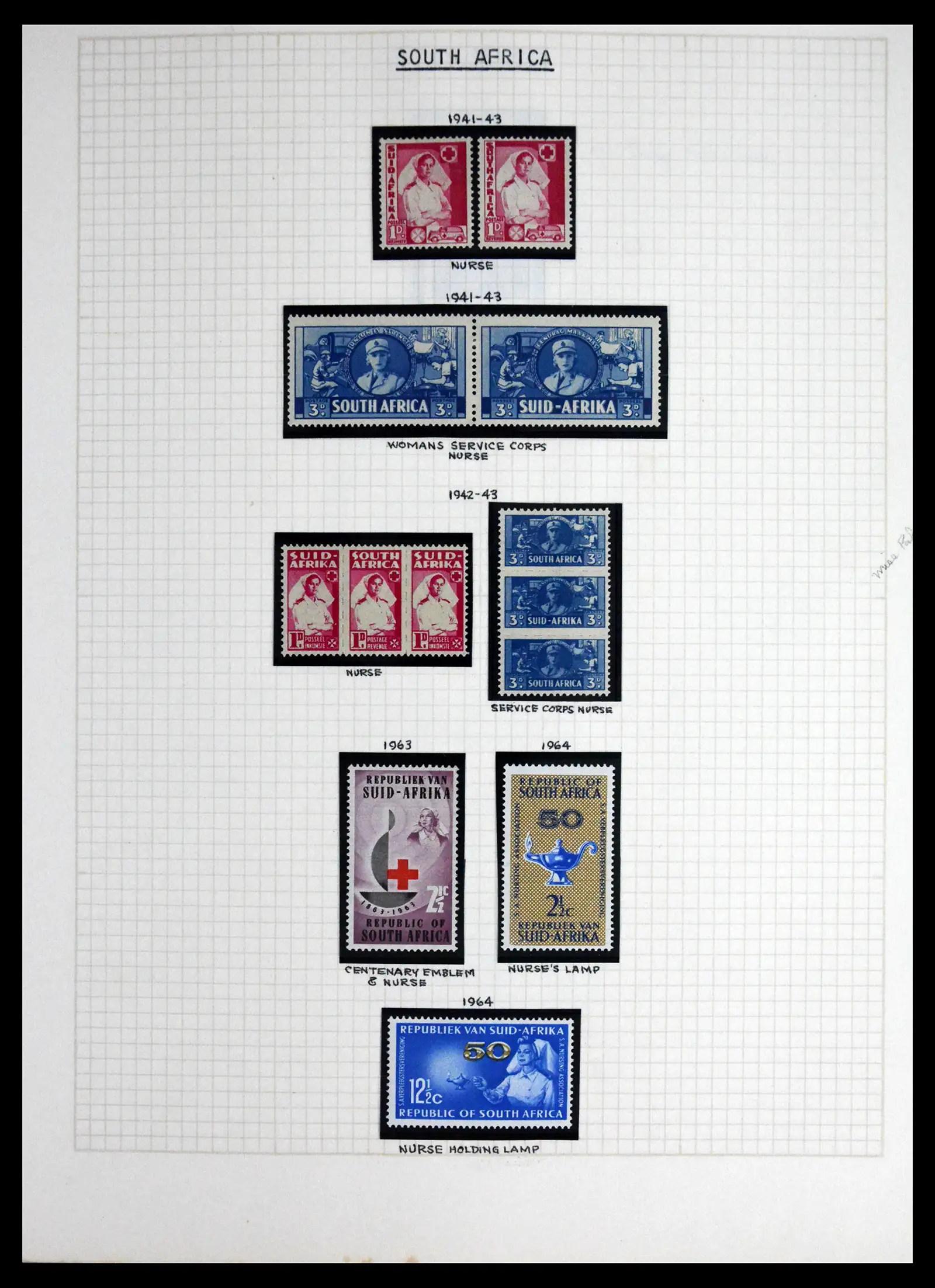 41856 0071 - Postzegelverzameling 41856 Motief Rode Kruis 1897-1974.