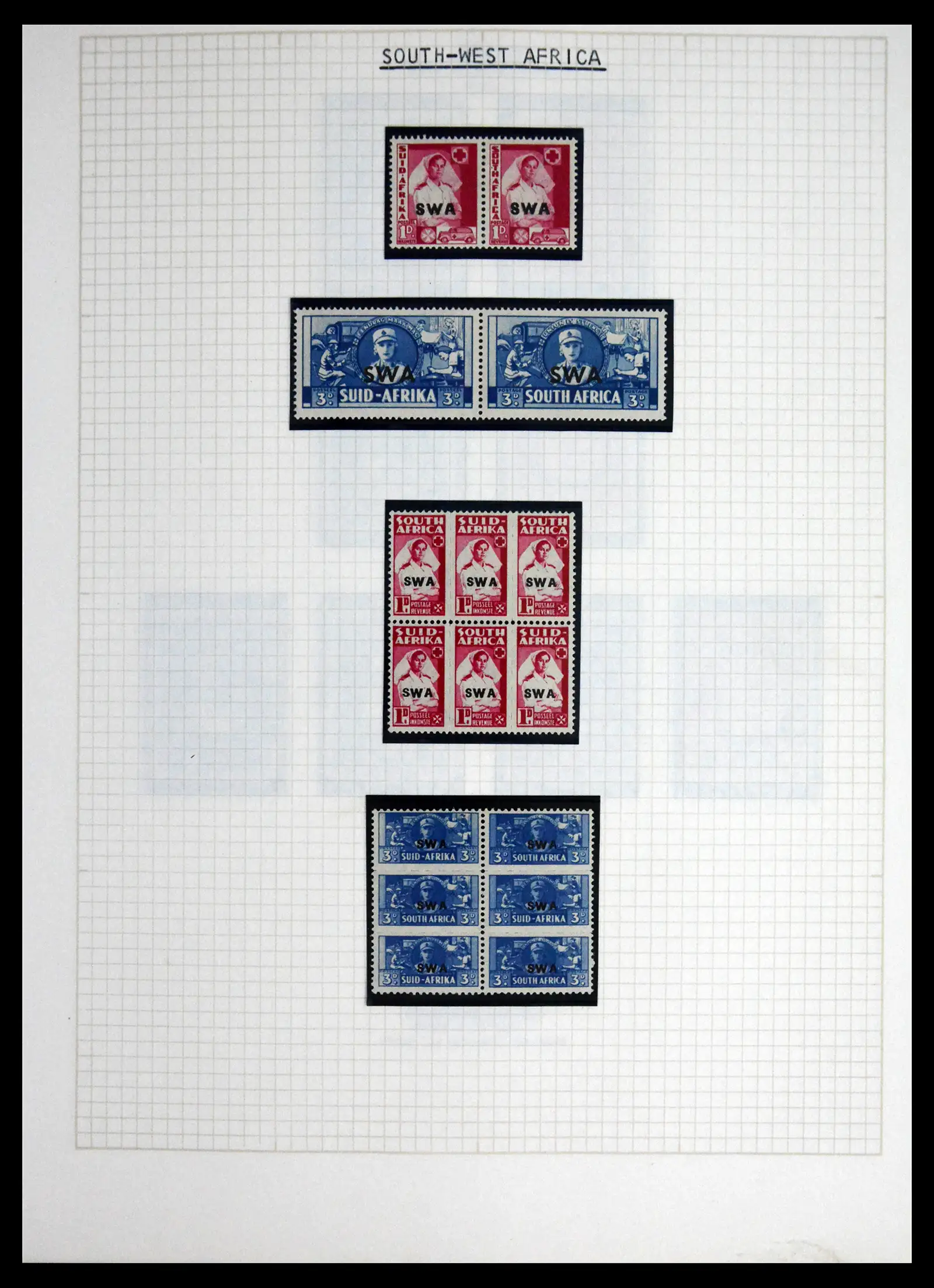 41856 0073 - Postzegelverzameling 41856 Motief Rode Kruis 1897-1974.