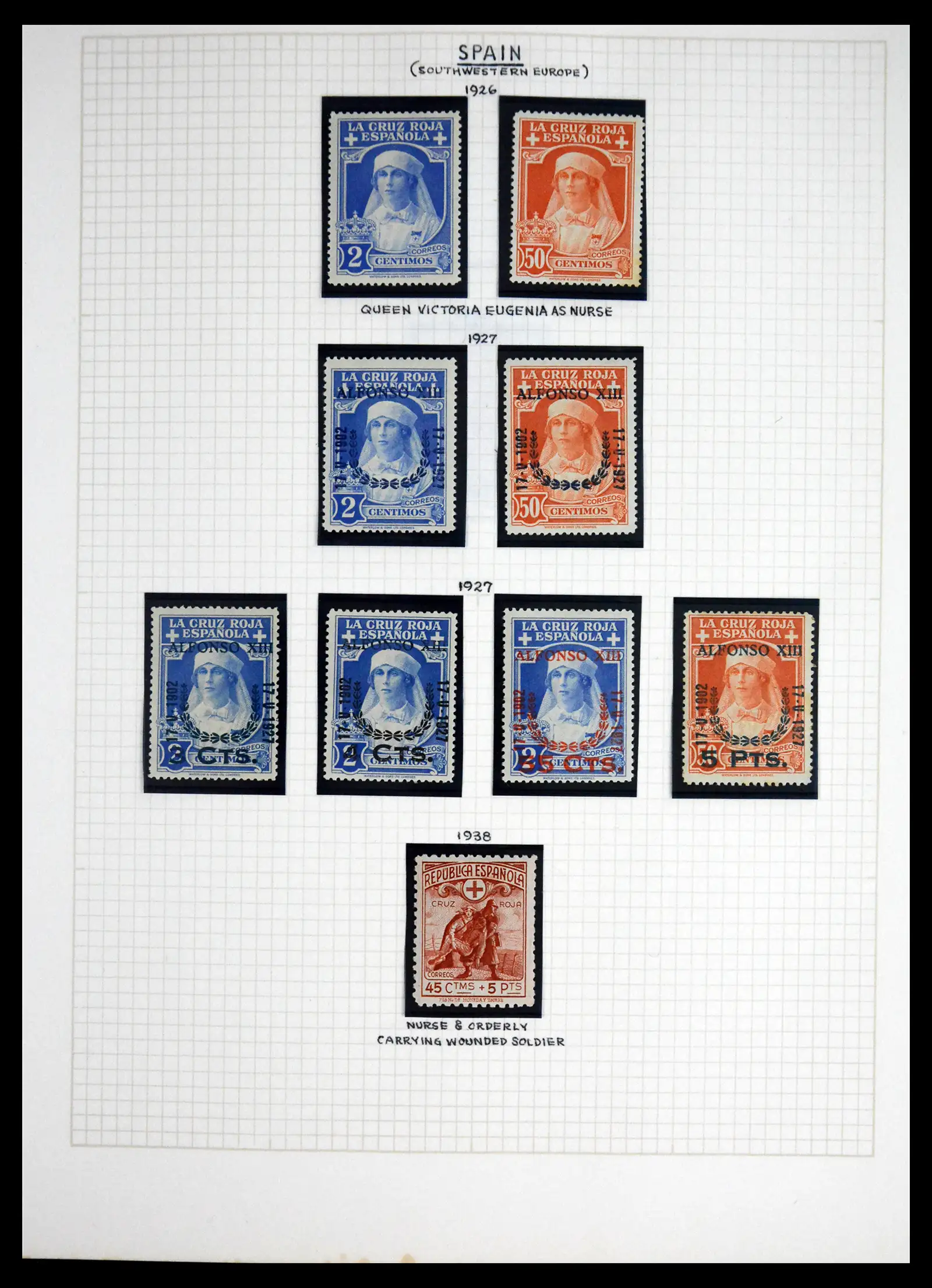 41856 0074 - Postzegelverzameling 41856 Motief Rode Kruis 1897-1974.