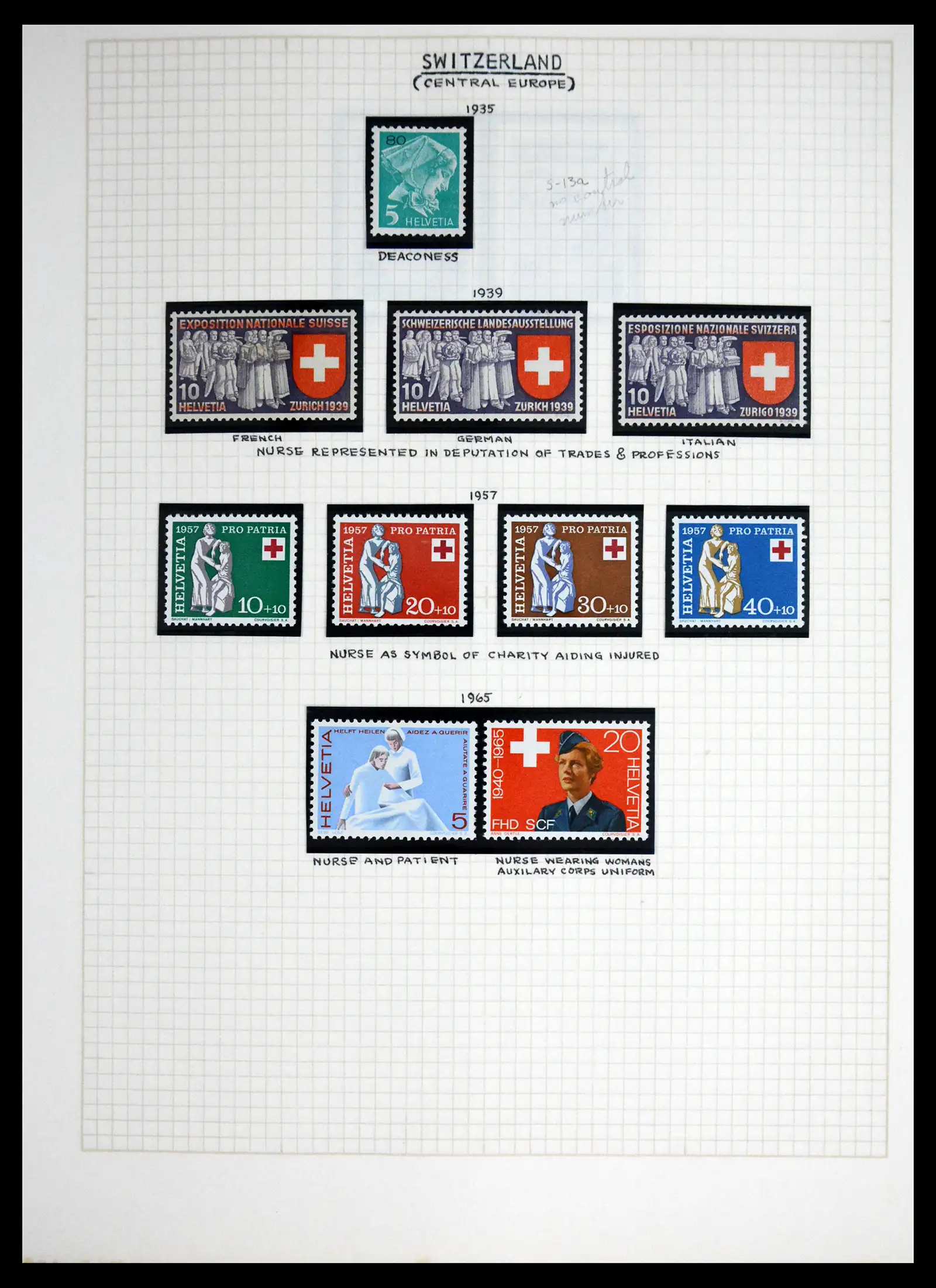 41856 0081 - Postzegelverzameling 41856 Motief Rode Kruis 1897-1974.