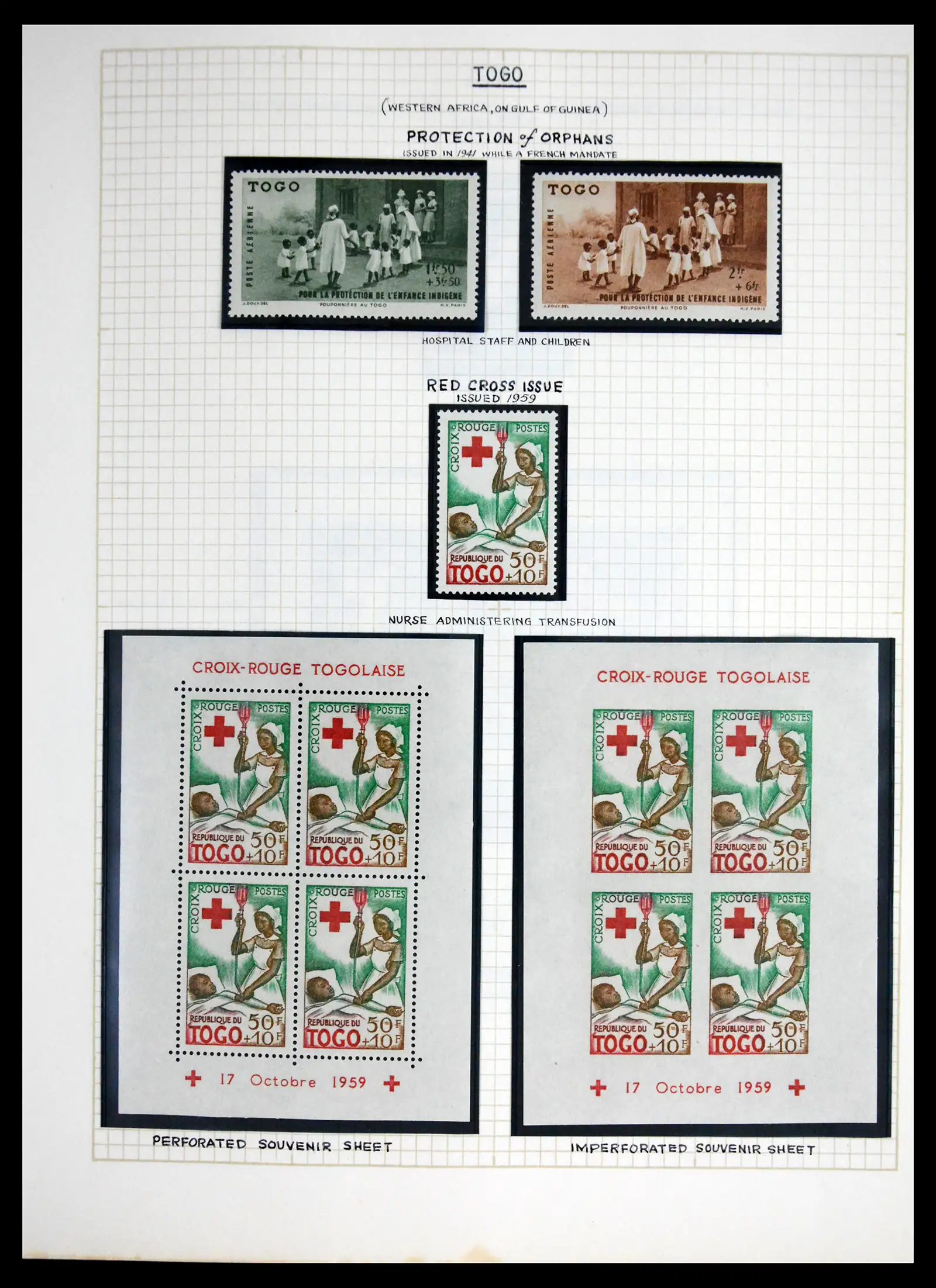 41856 0085 - Postzegelverzameling 41856 Motief Rode Kruis 1897-1974.