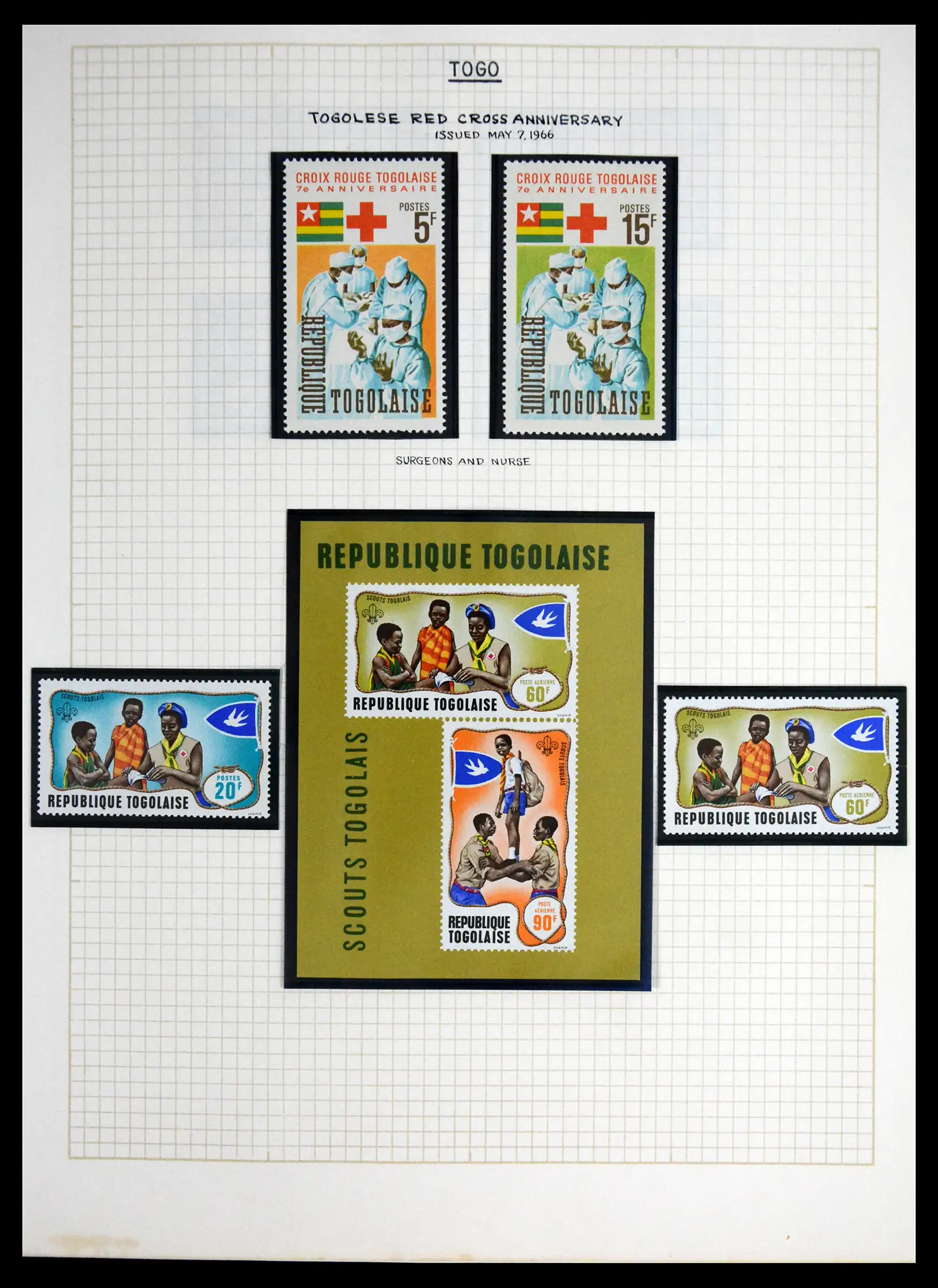 41856 0087 - Postzegelverzameling 41856 Motief Rode Kruis 1897-1974.