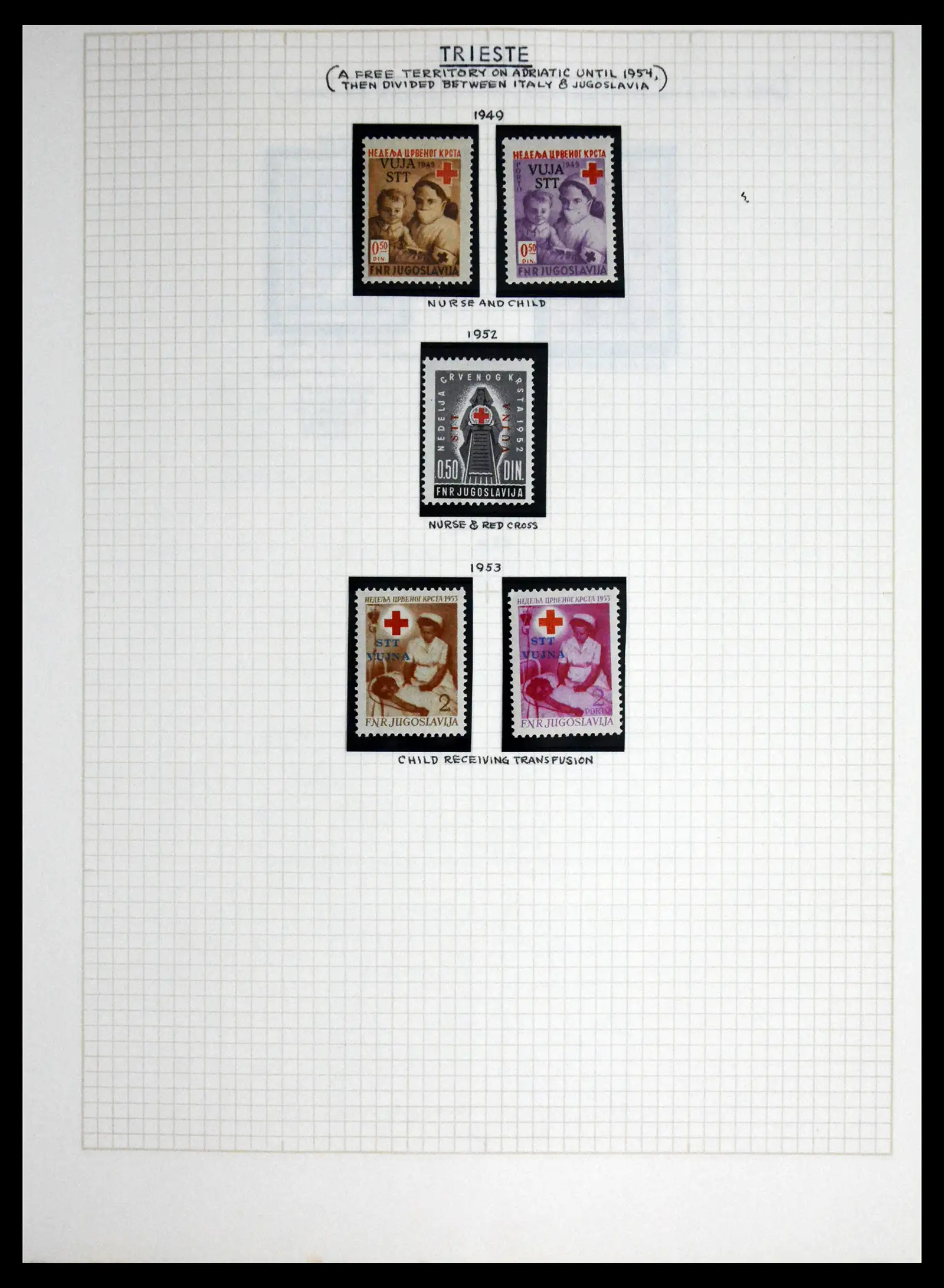 41856 0089 - Postzegelverzameling 41856 Motief Rode Kruis 1897-1974.