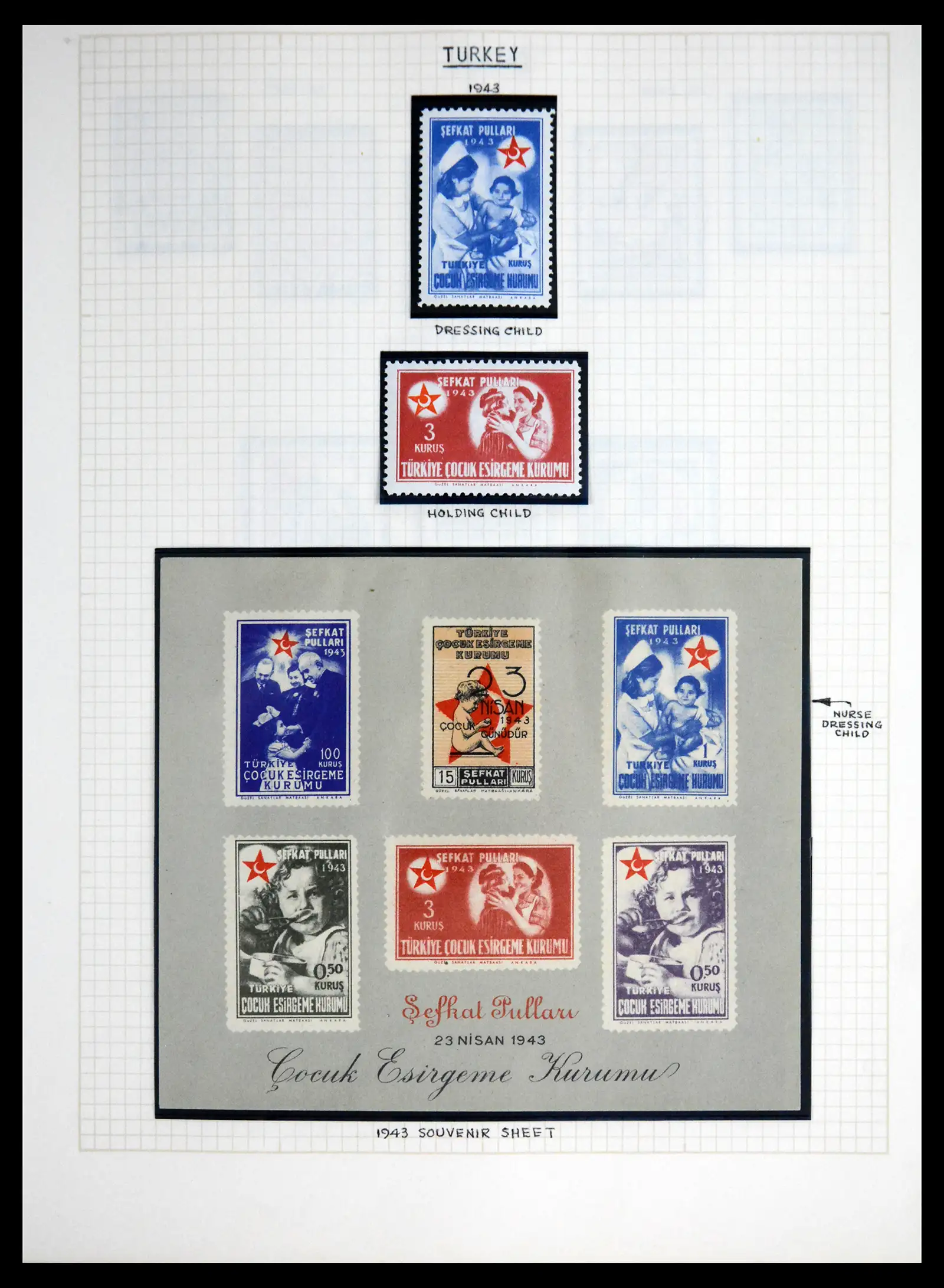 41856 0092 - Postzegelverzameling 41856 Motief Rode Kruis 1897-1974.